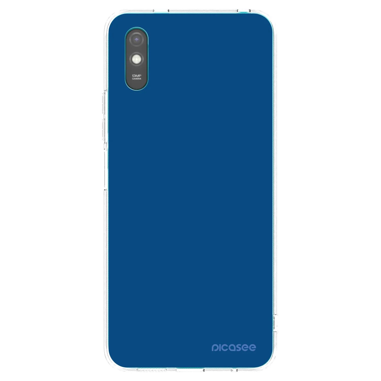 Picasee Xiaomi Redmi 9A Hülle - Transparentes Silikon - Navy Blue