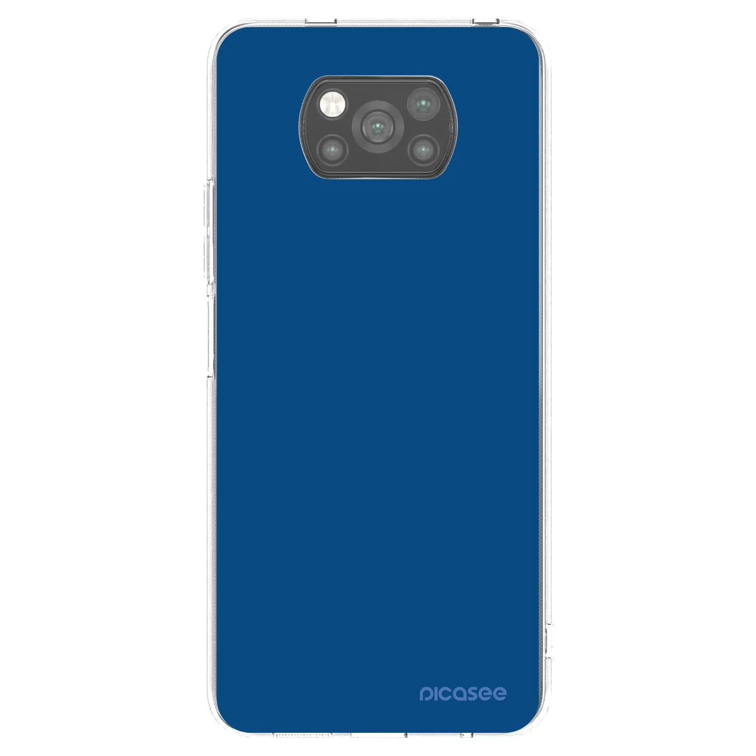 Picasee Xiaomi Poco X3 Hülle - Schwarzes Silikon - Navy Blue