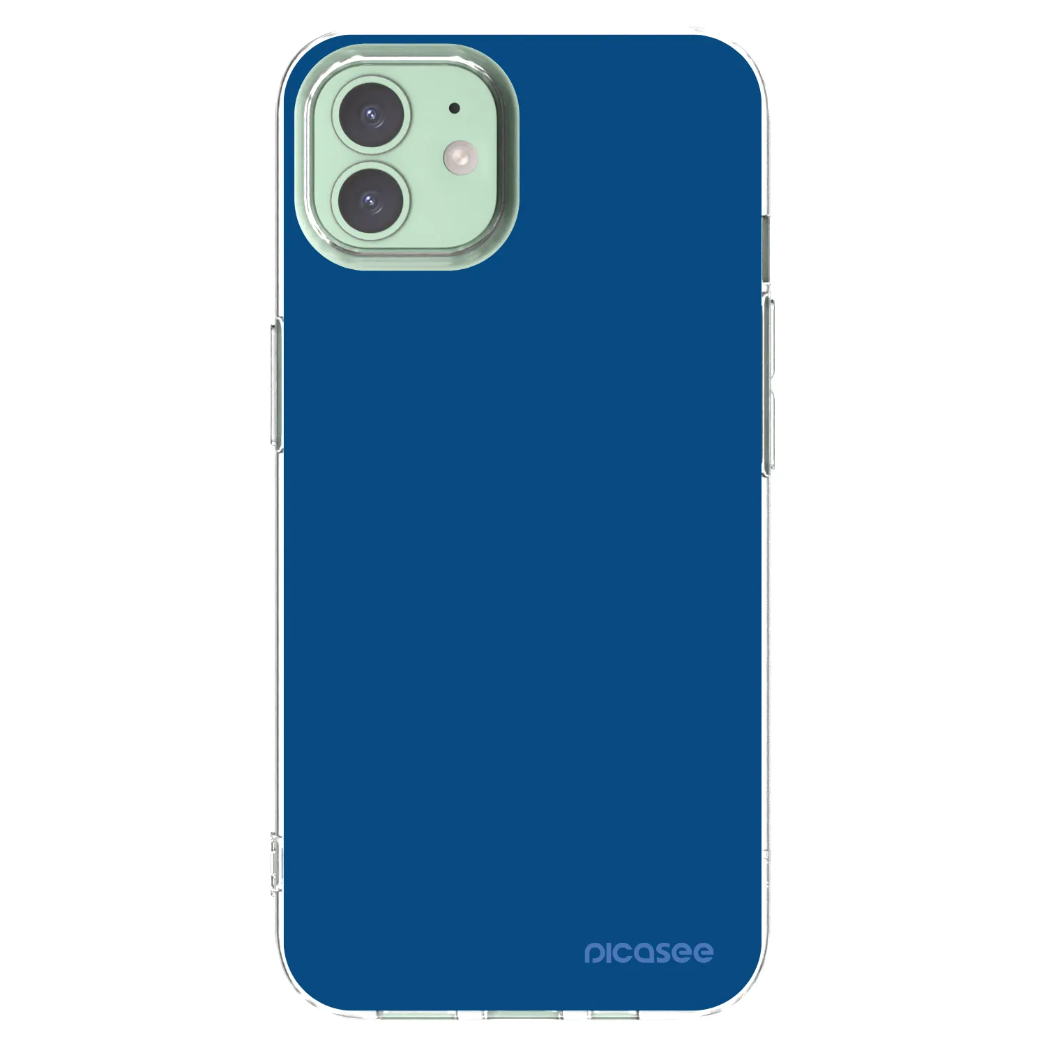 Picasee Apple iPhone 12 Pro Hülle - Transparentes Silikon - Navy Blue