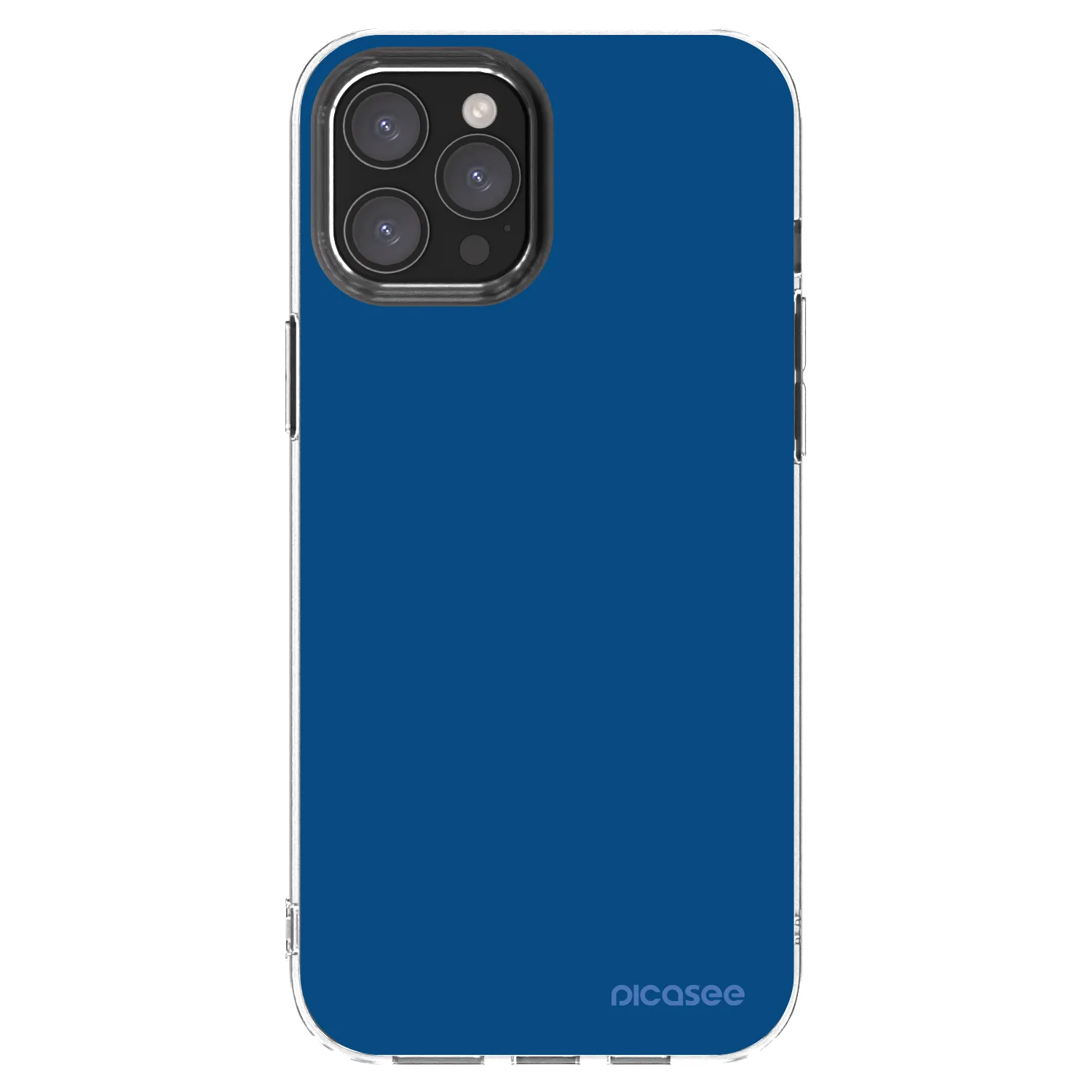 Picasee Apple iPhone 12 Pro Max Hülle - Transparentes Silikon - Navy Blue