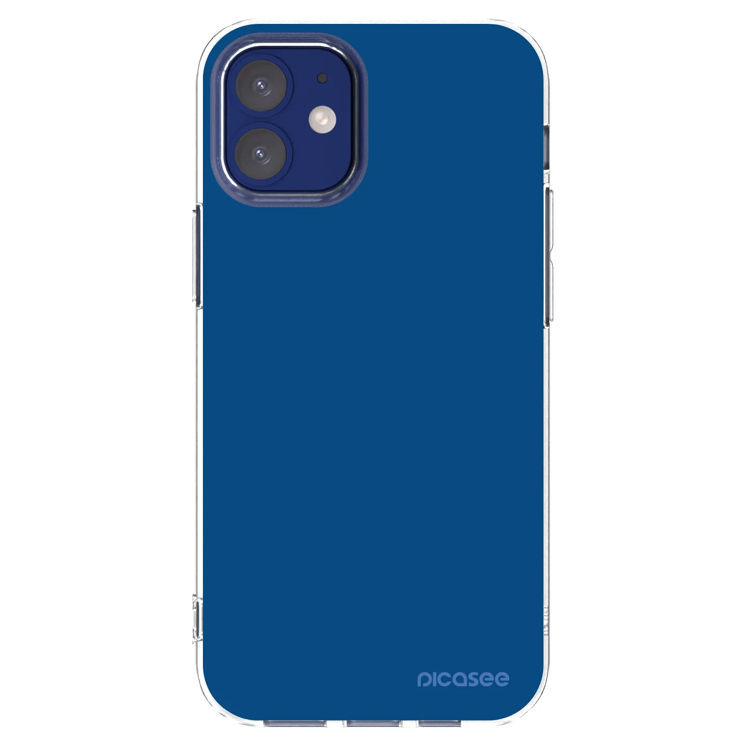 Picasee Apple iPhone 12 mini Hülle - Transparentes Silikon - Navy Blue