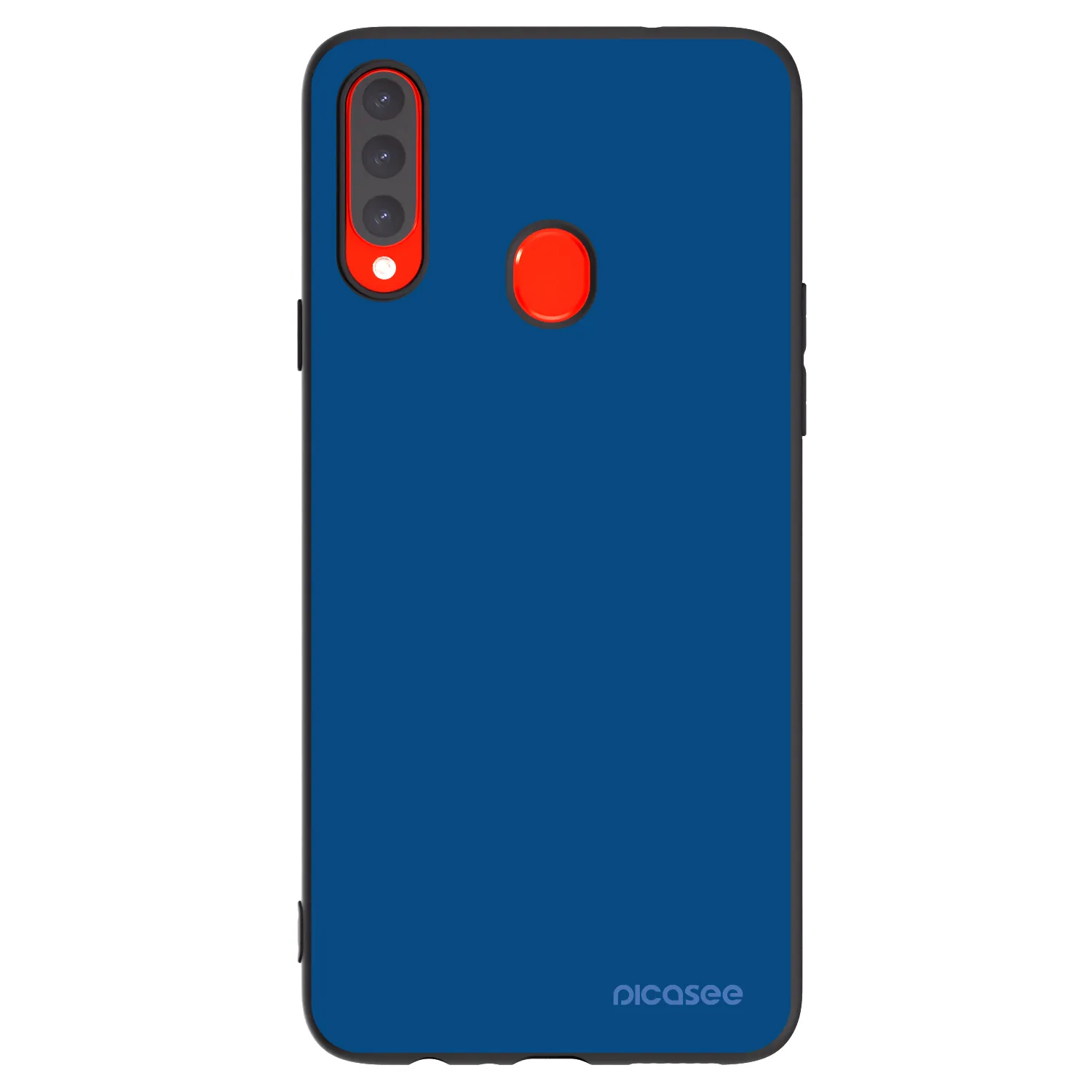 Picasee Samsung Galaxy A20s Hülle - Schwarzes Silikon - Navy Blue