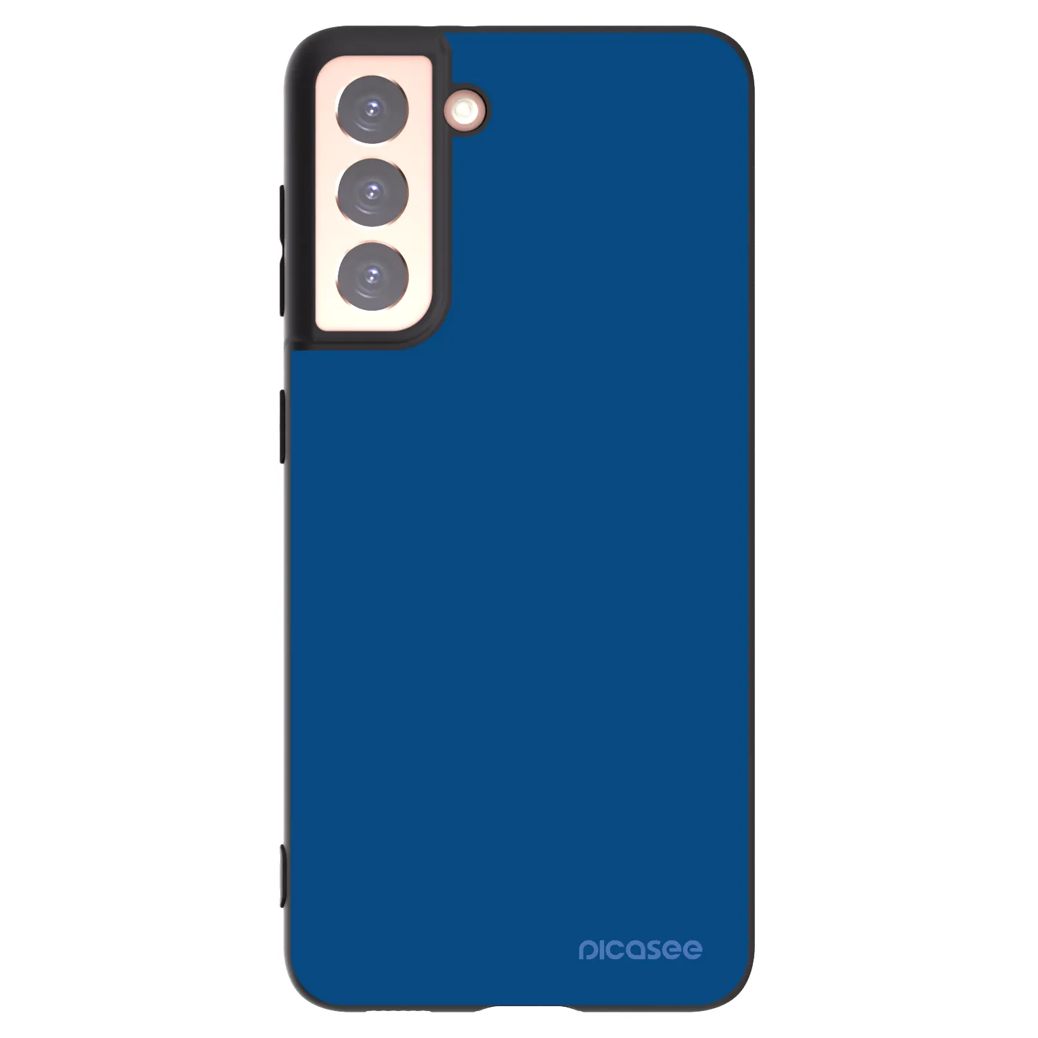 Picasee Samsung Galaxy S21 5G G991B Hülle - Schwarzes Silikon - Navy Blue