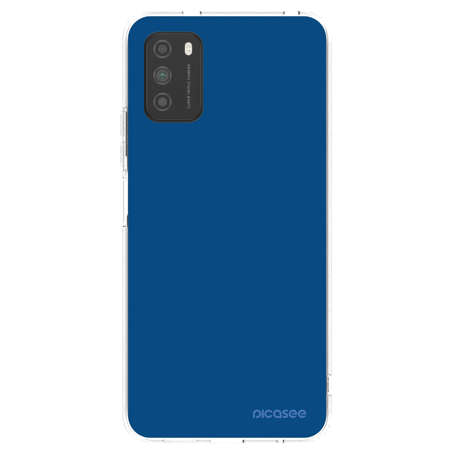 Picasee Xiaomi Poco M3 Hülle - Transparentes Silikon - Navy Blue