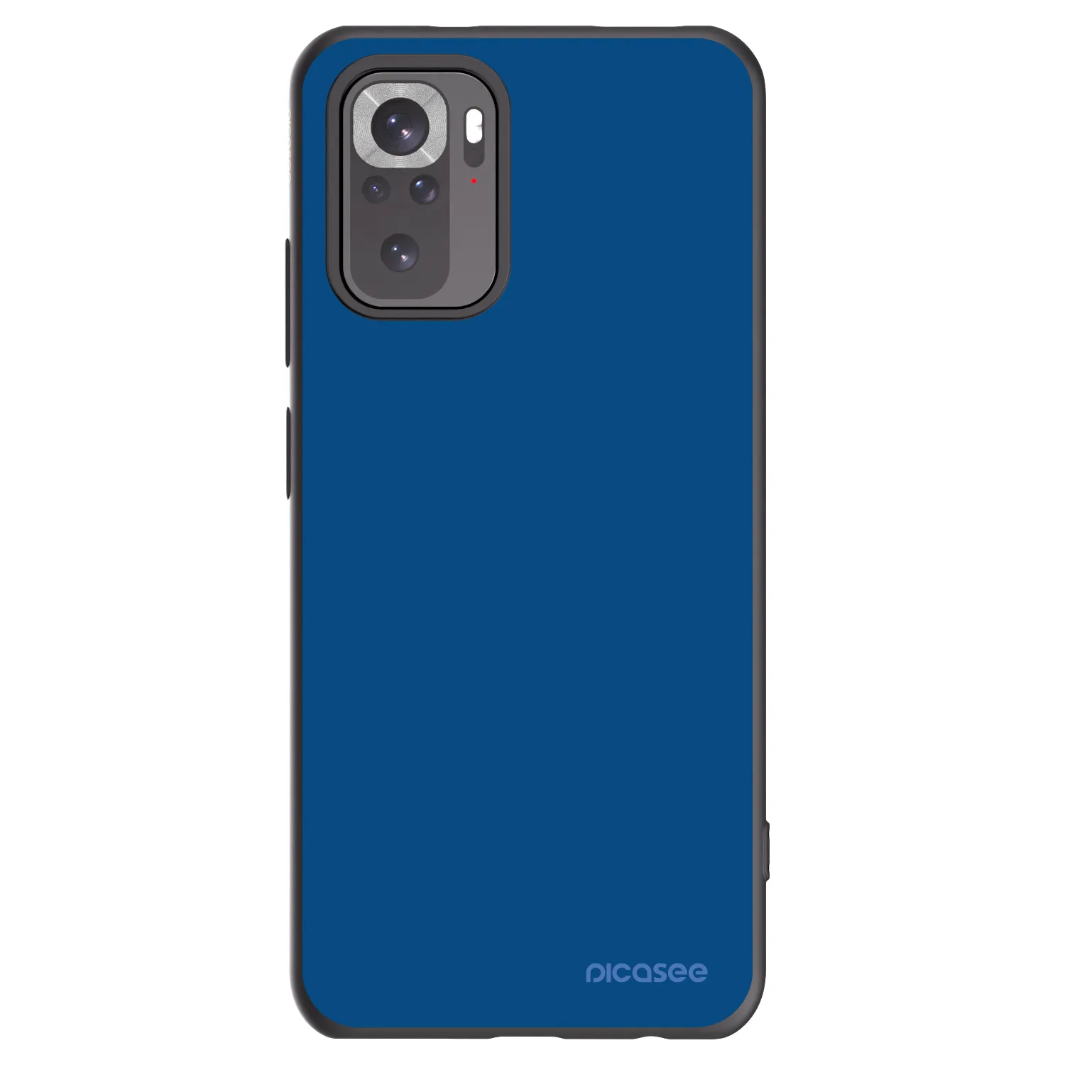 Picasee Xiaomi Redmi Note 10 Hülle - Schwarzes Silikon - Navy Blue