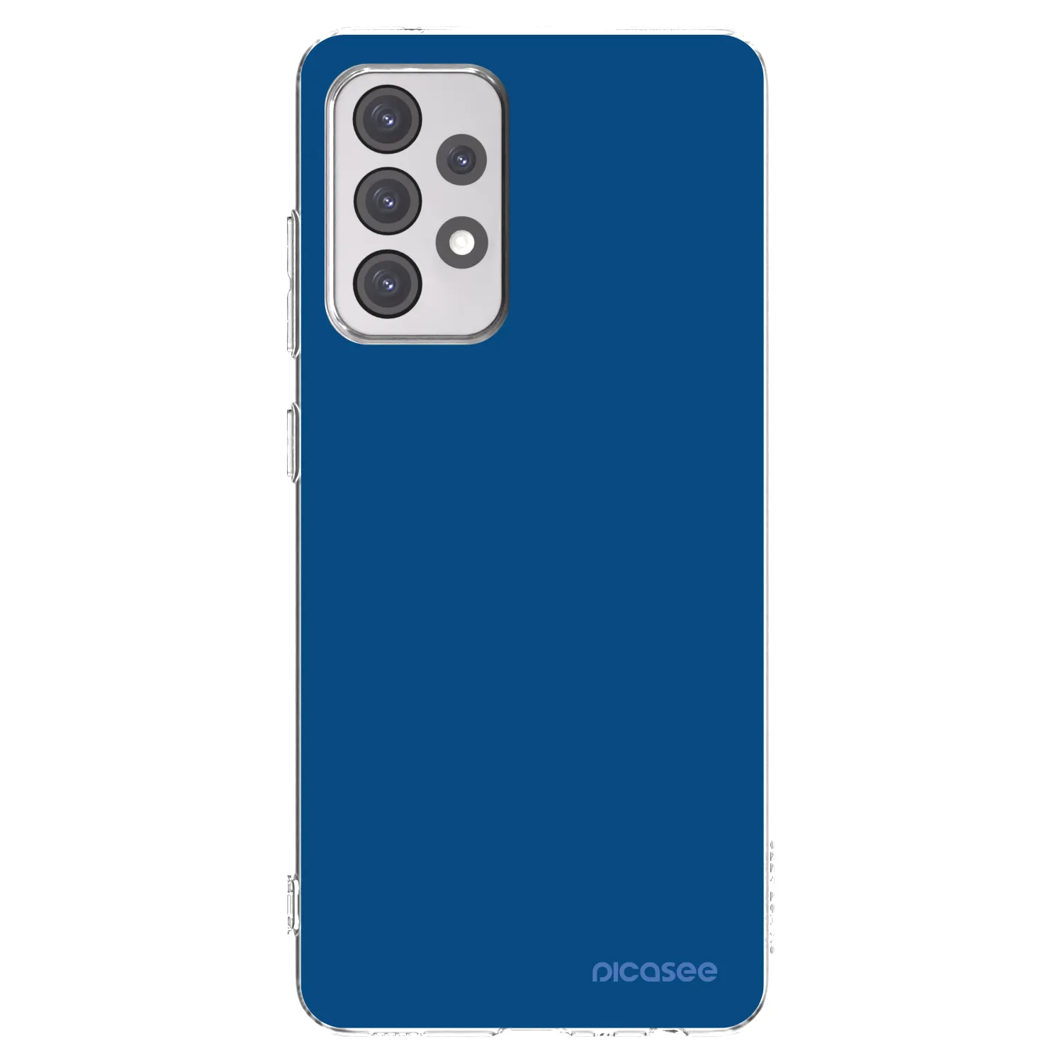 Picasee Samsung Galaxy A52 5G A525F Hülle - Transparentes Silikon - Navy Blue