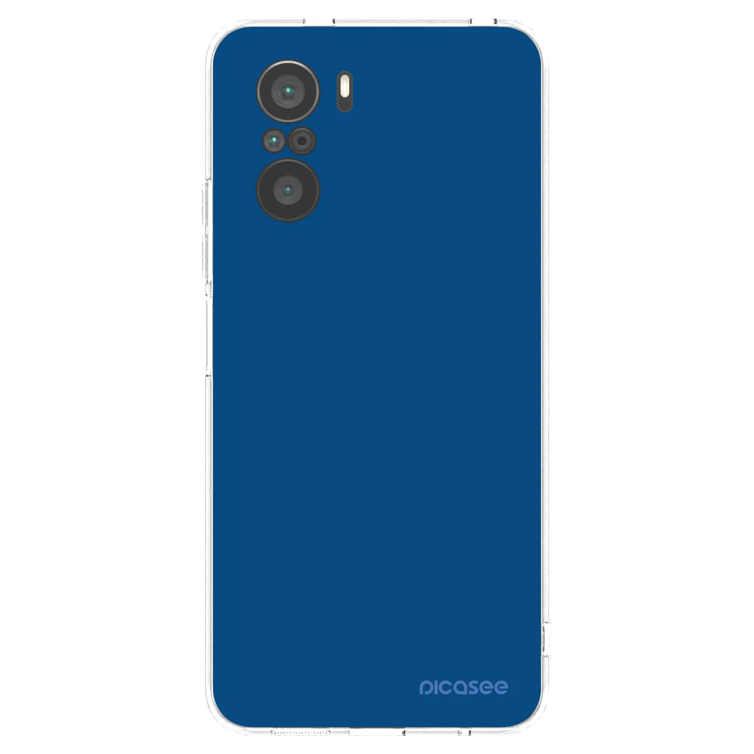 Picasee Xiaomi Poco F3 Hülle - Transparentes Silikon - Navy Blue