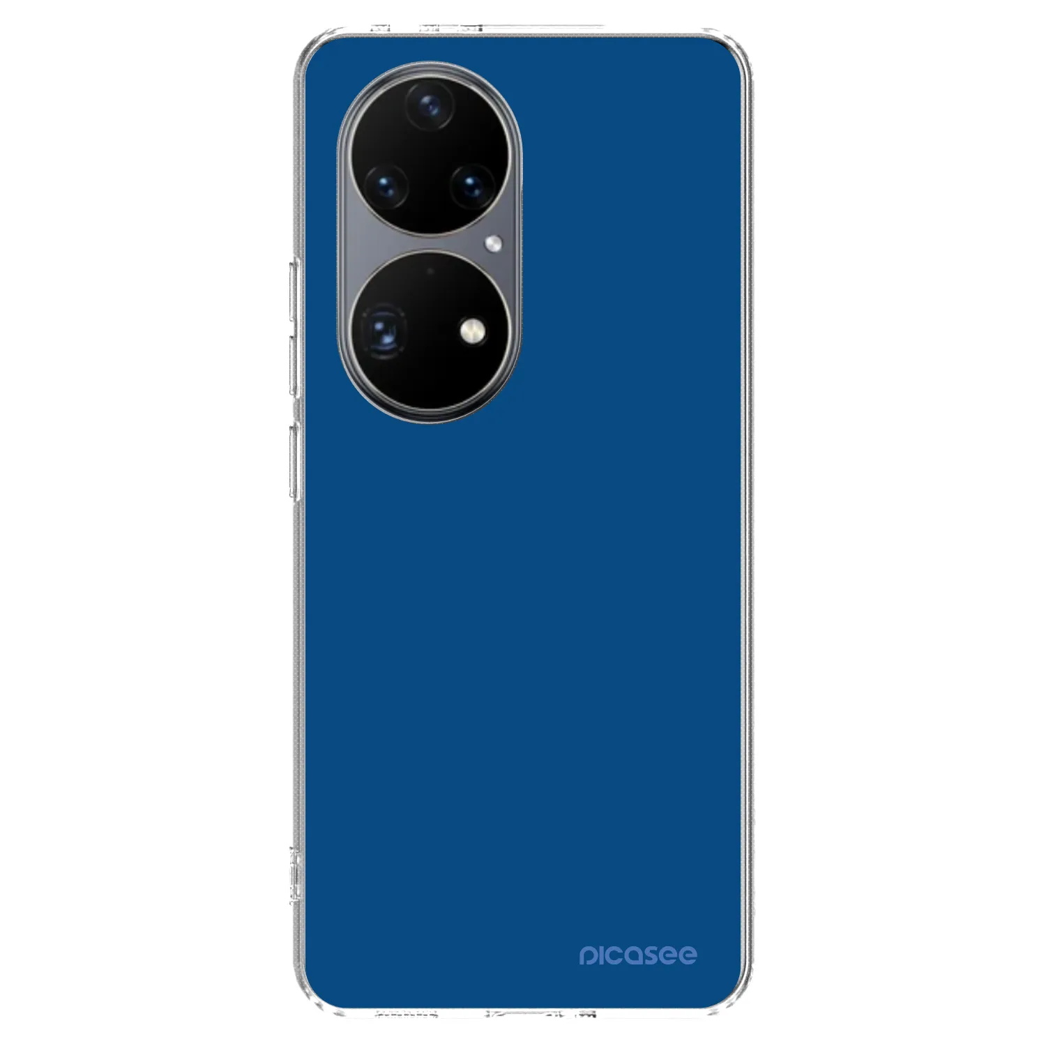 Picasee Huawei P50 Hülle - Transparentes Silikon - Navy Blue