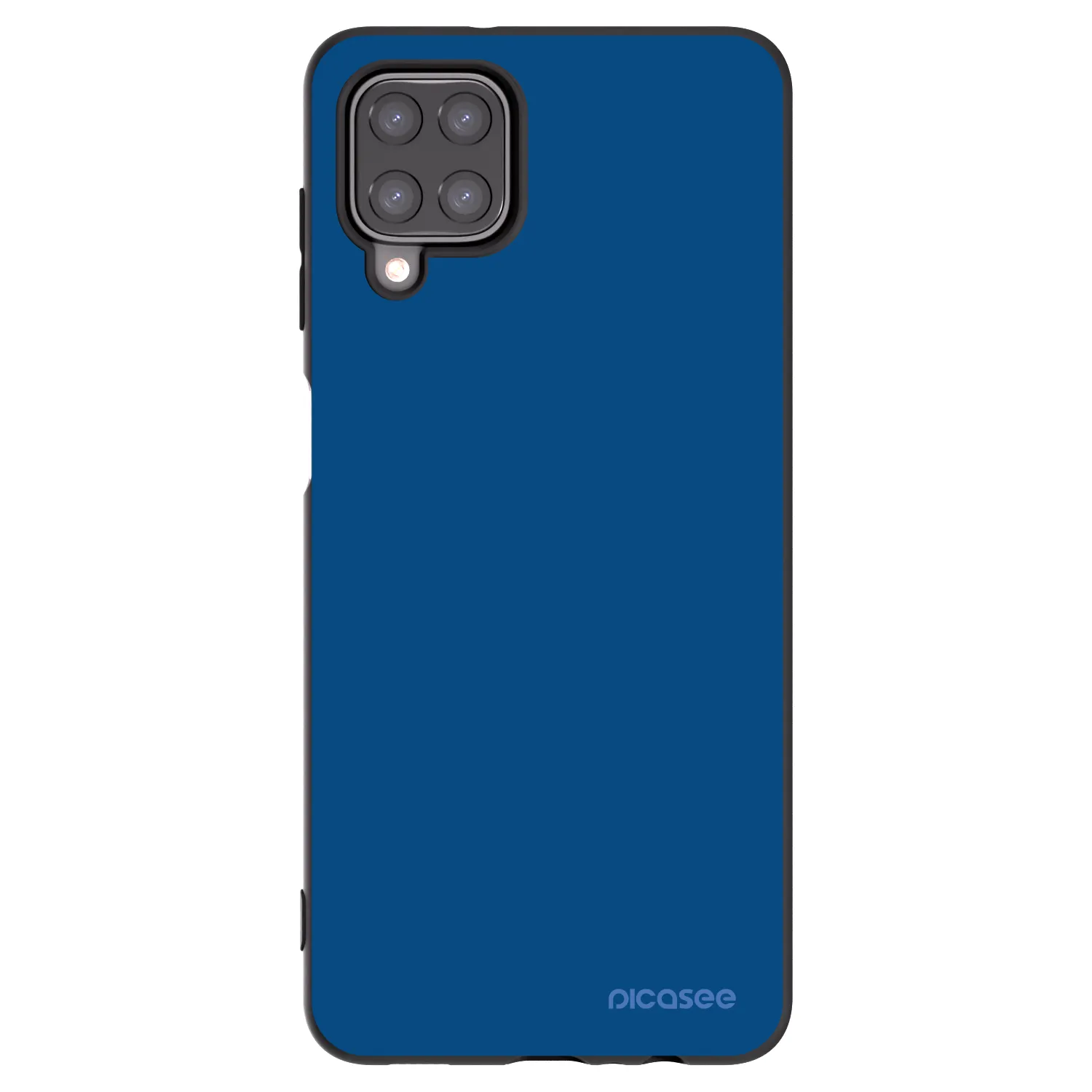Picasee Samsung Galaxy M12 M127F Hülle - Schwarzes Silikon - Navy Blue