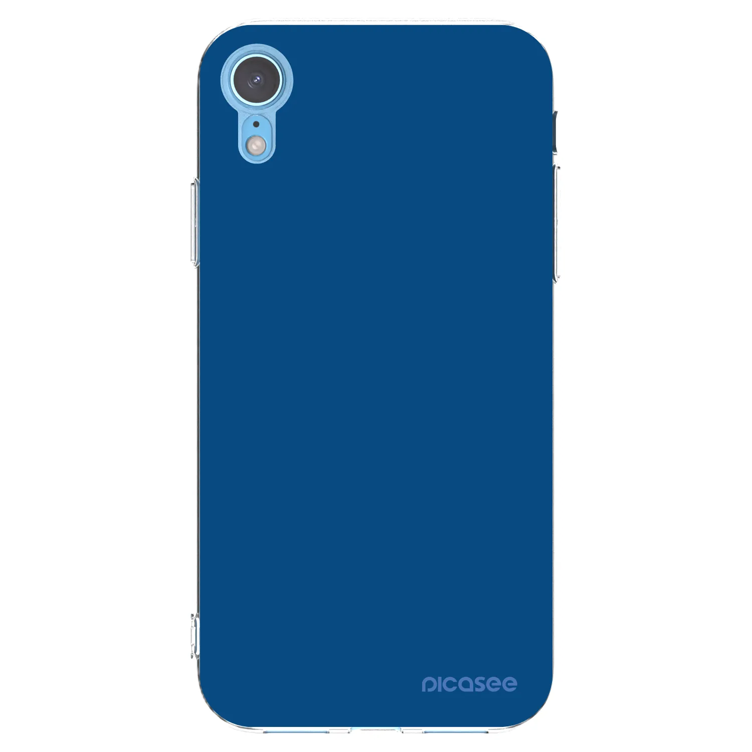 Picasee Apple iPhone XR Hülle - Transparentes Silikon - Navy Blue