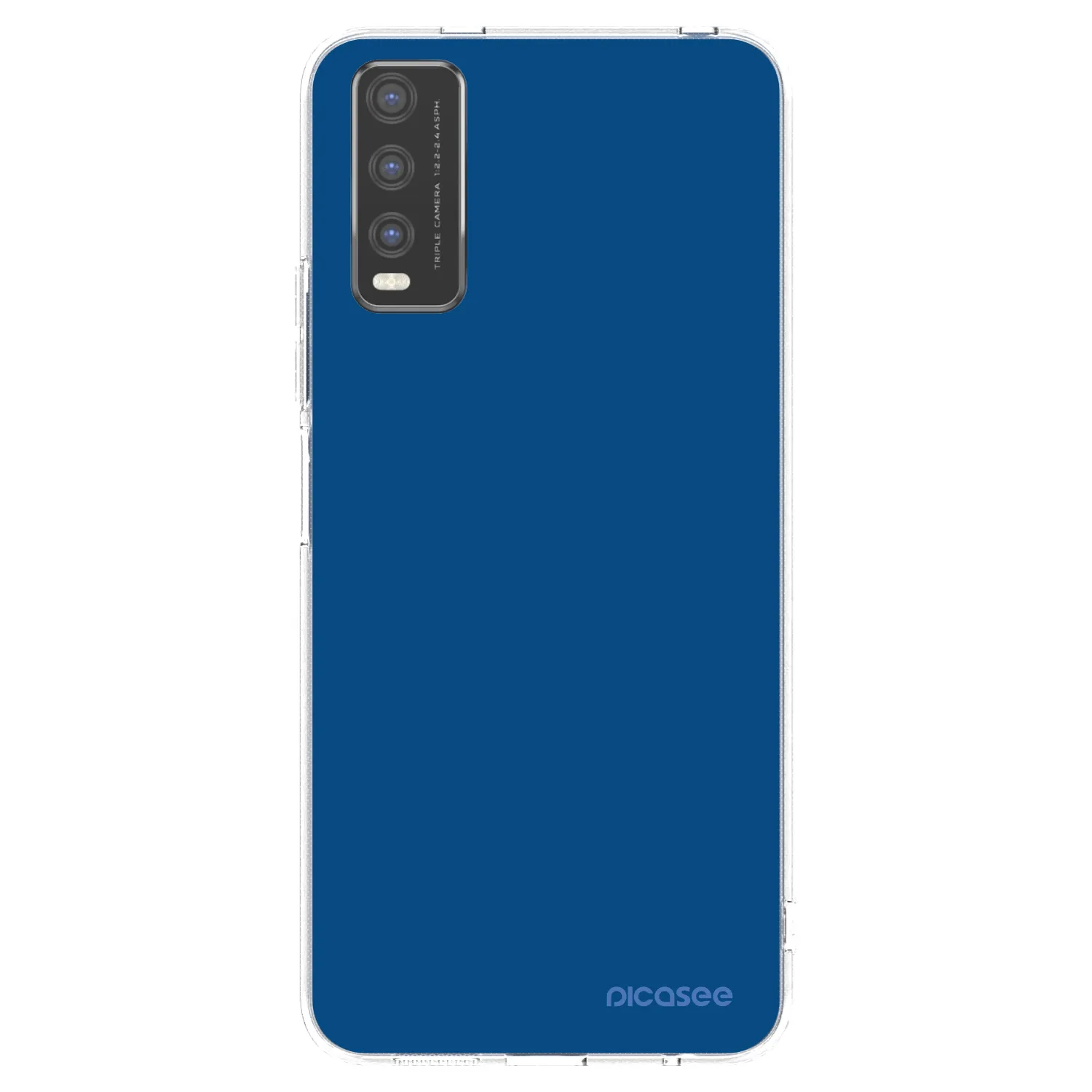 Picasee Vivo Y20s Hülle - Transparentes Silikon - Navy Blue