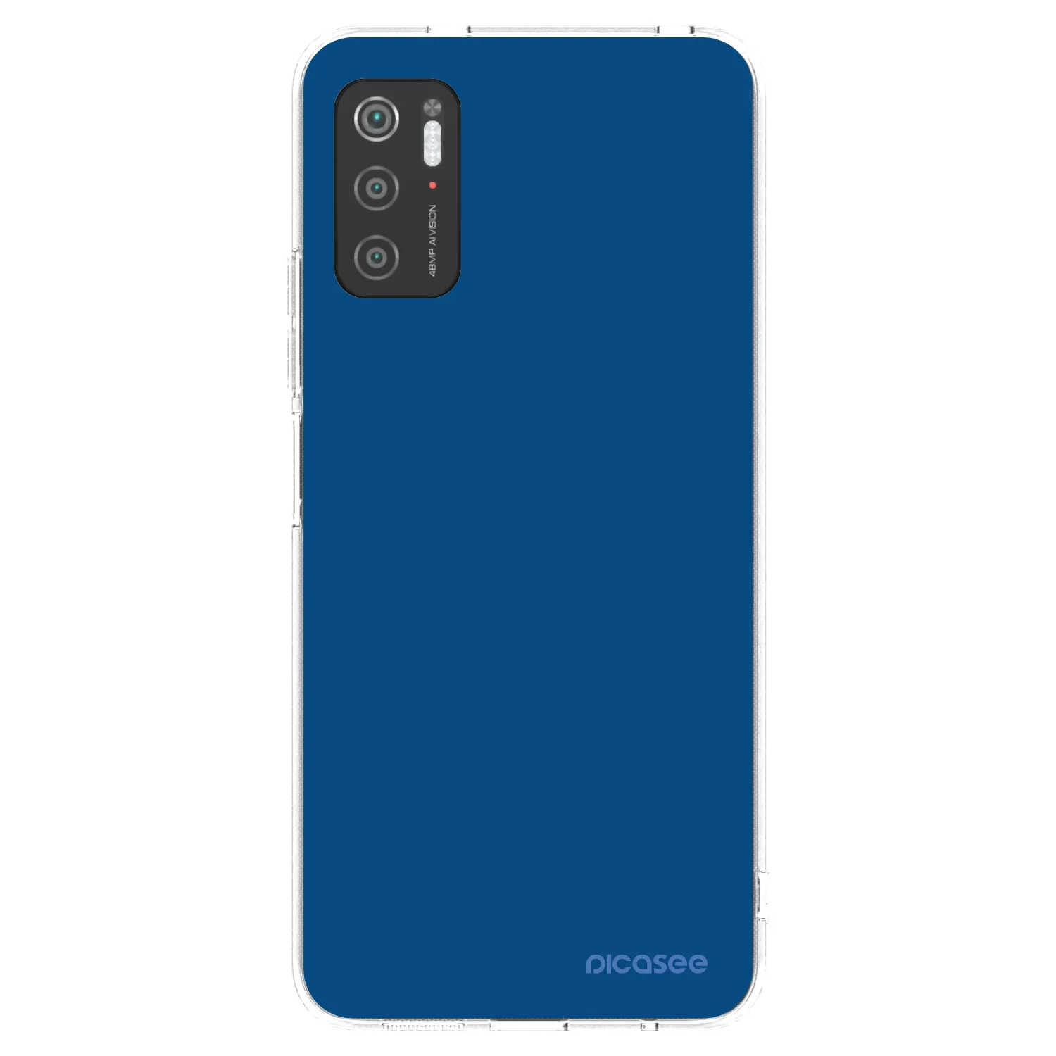 Picasee Xiaomi Poco M3 Pro 5G Hülle - Transparentes Silikon - Navy Blue
