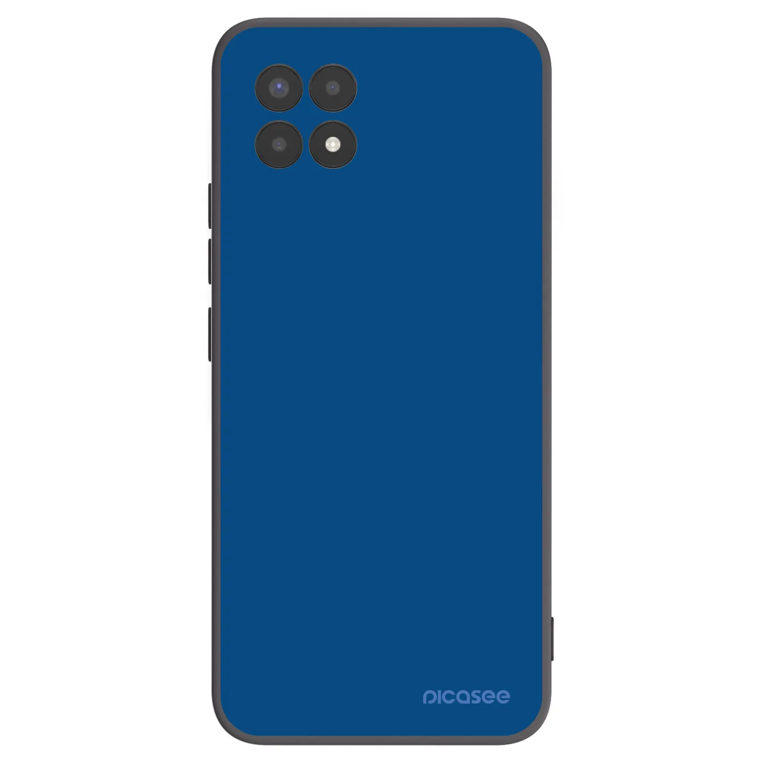 Picasee Realme 8i Hülle - Schwarzes Silikon - Navy Blue