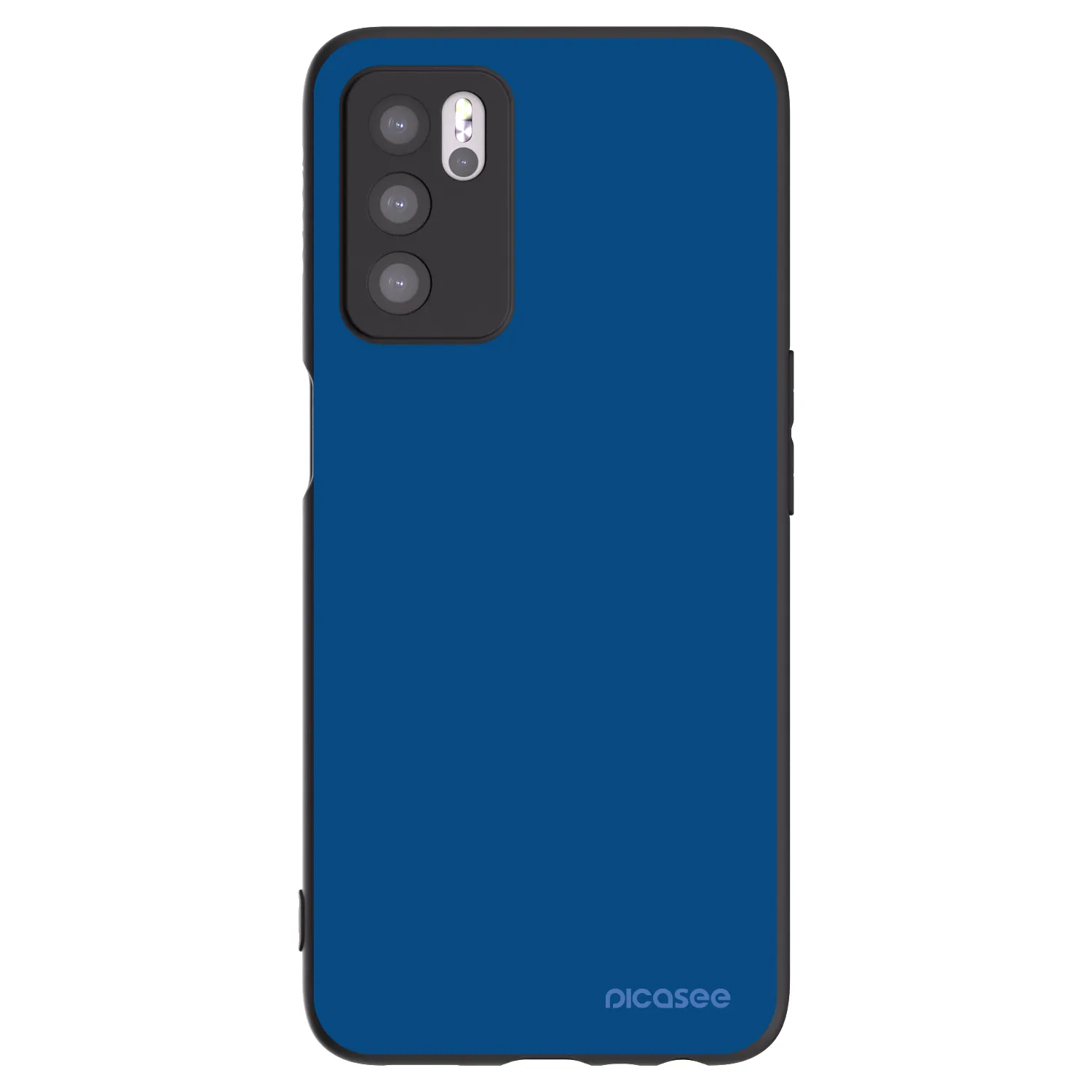 Picasee OPPO A16s Hülle - Schwarzes Silikon - Navy Blue