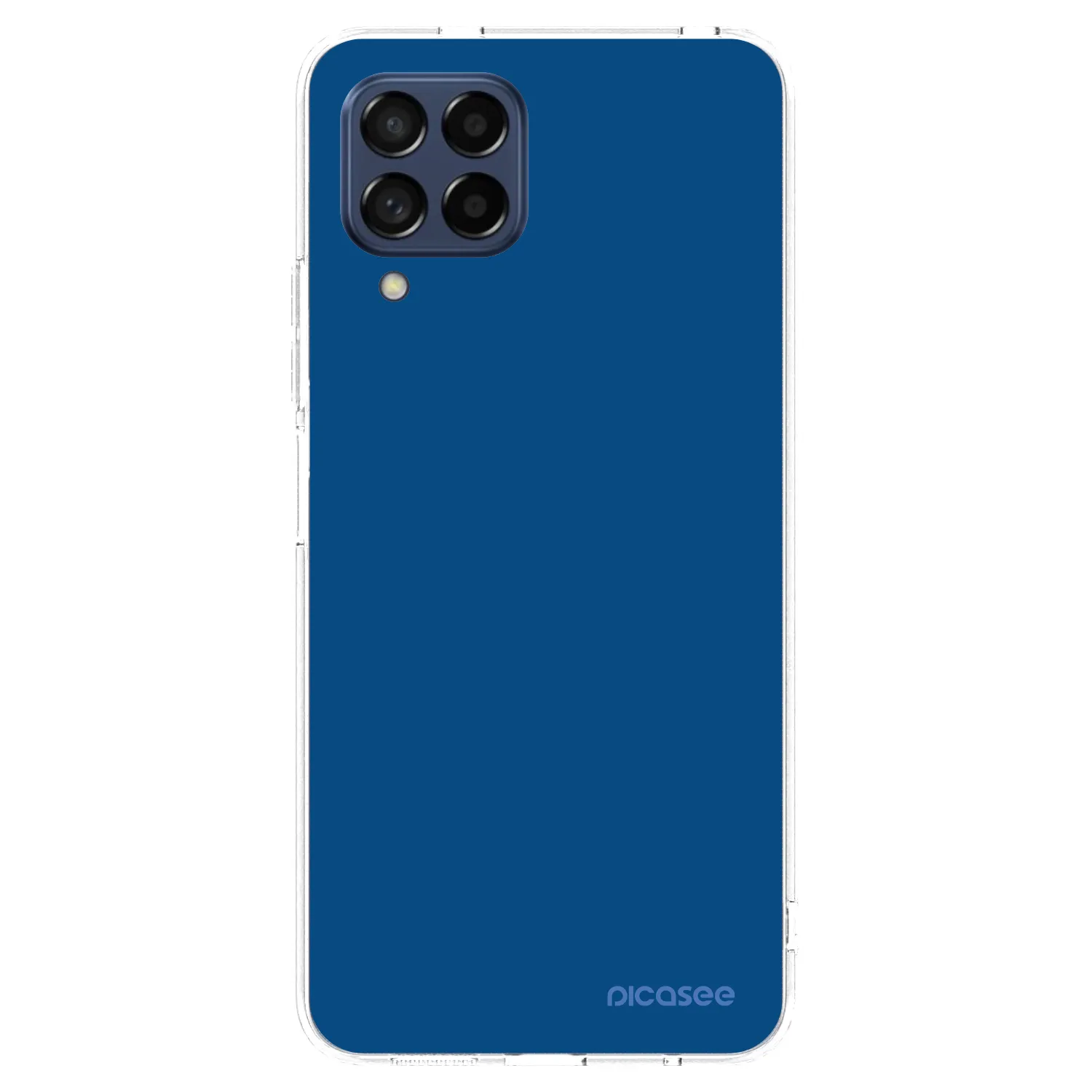 Picasee Samsung Galaxy M53 5G Hülle - Transparentes Silikon - Navy Blue