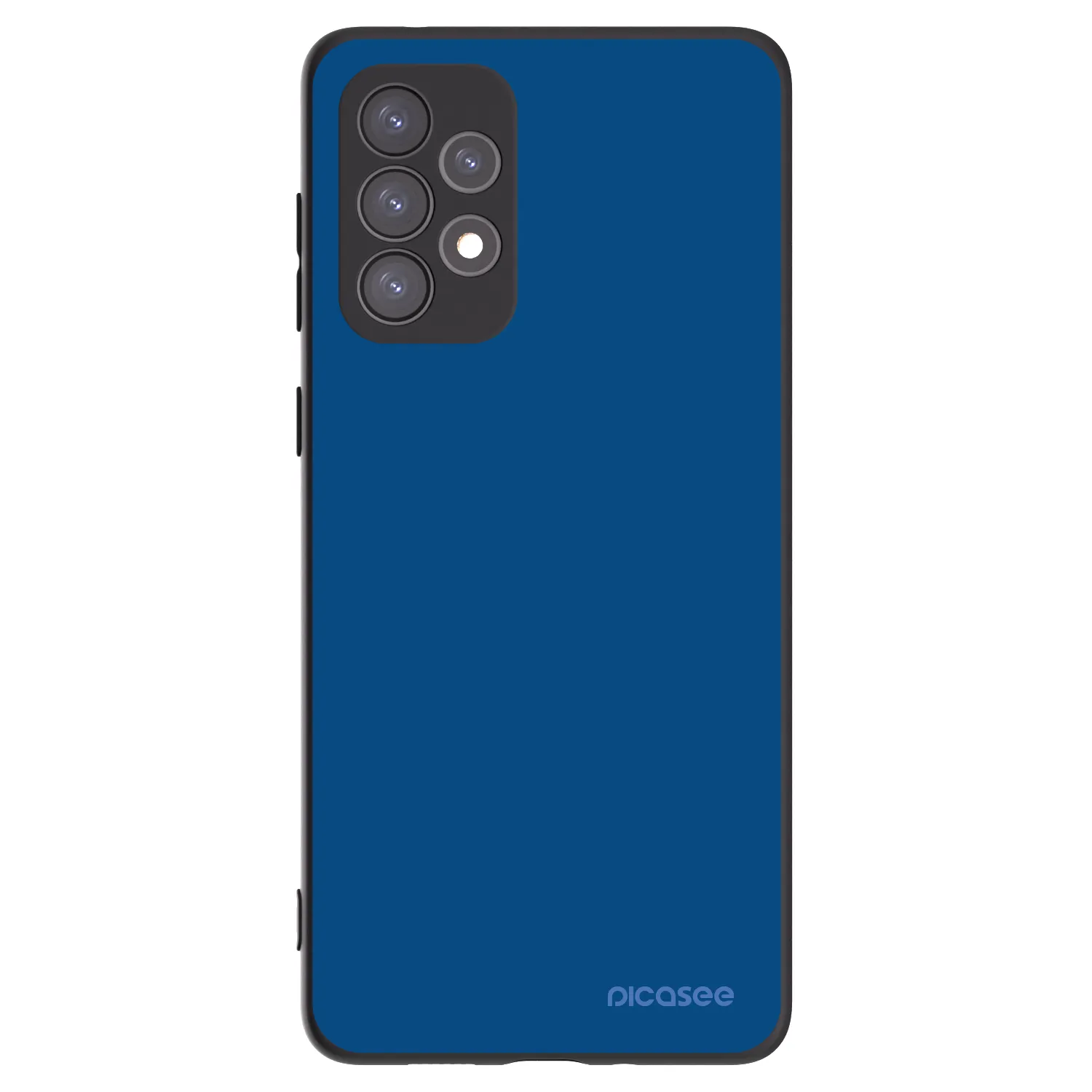Picasee Samsung Galaxy A73 5G Hülle - Schwarzes Silikon - Navy Blue