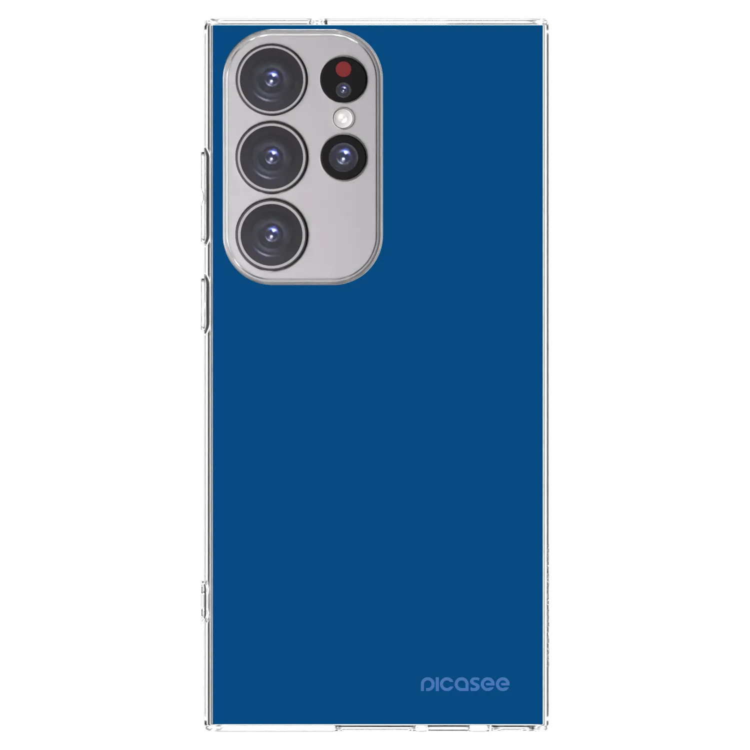 Picasee Samsung Galaxy S23 Ultra 5G Hülle - Transparentes Silikon - Navy Blue