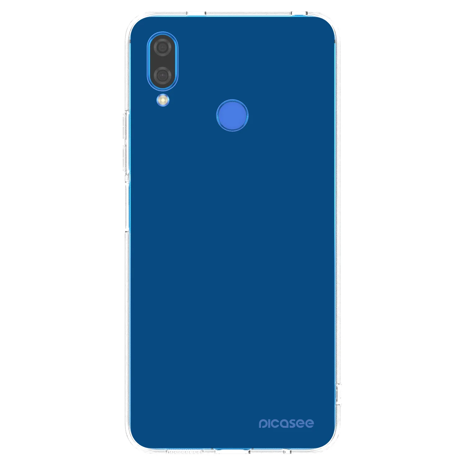 Picasee Huawei Nova 3 Hülle - Transparentes Silikon - Navy Blue