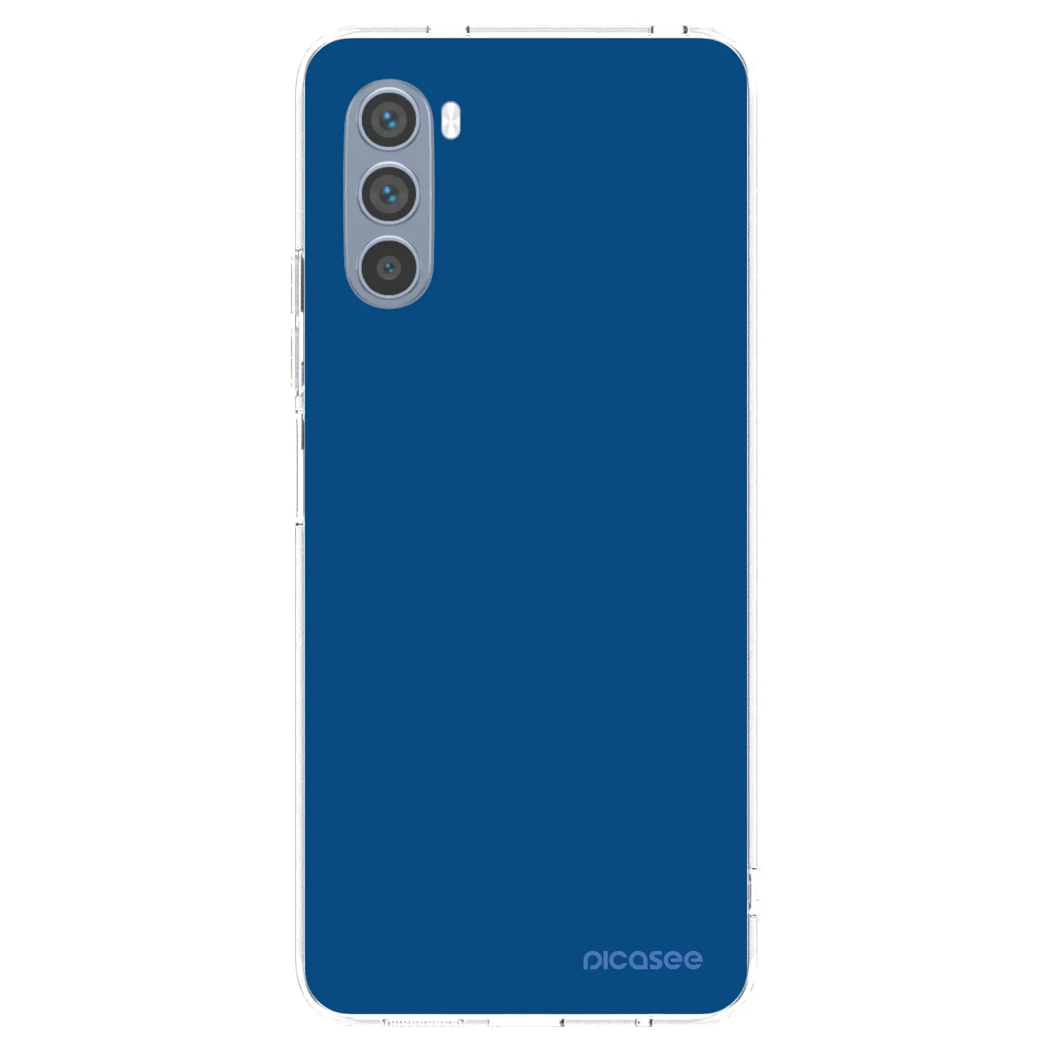 Picasee Motorola Moto G62 Hülle - Transparentes Silikon - Navy Blue