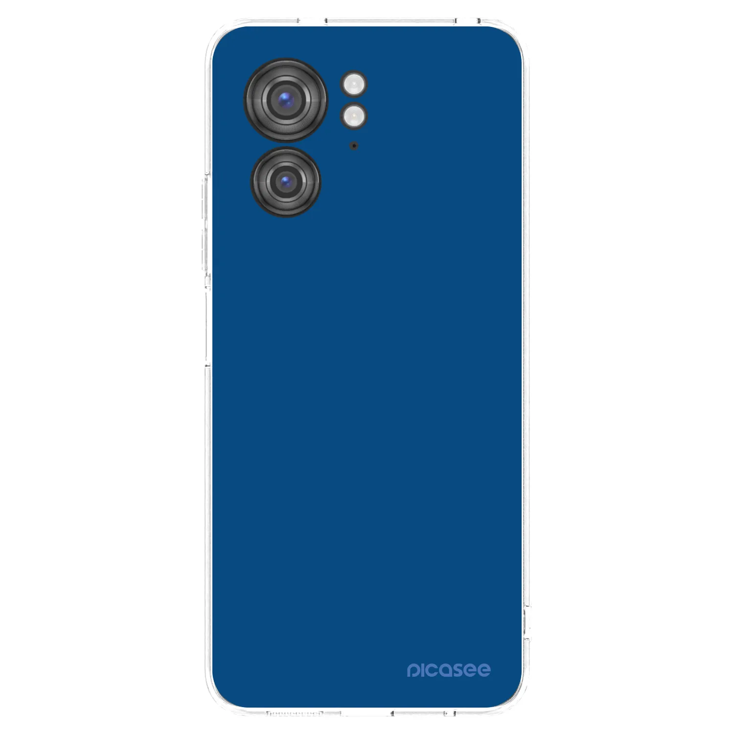 Picasee Motorola Edge 40 Hülle - Transparentes Silikon - Navy Blue