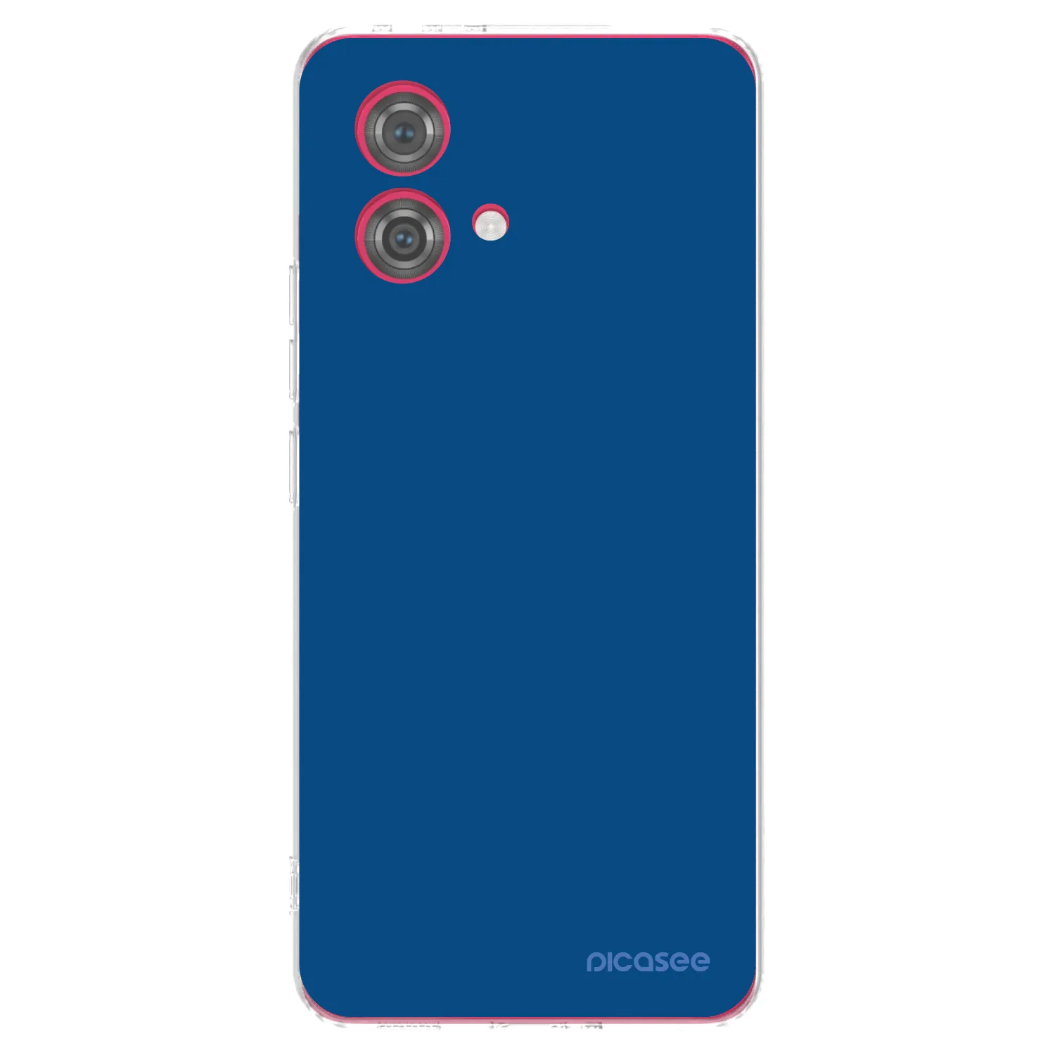Picasee Motorola Moto G84 5G Hülle - Transparentes Silikon - Navy Blue
