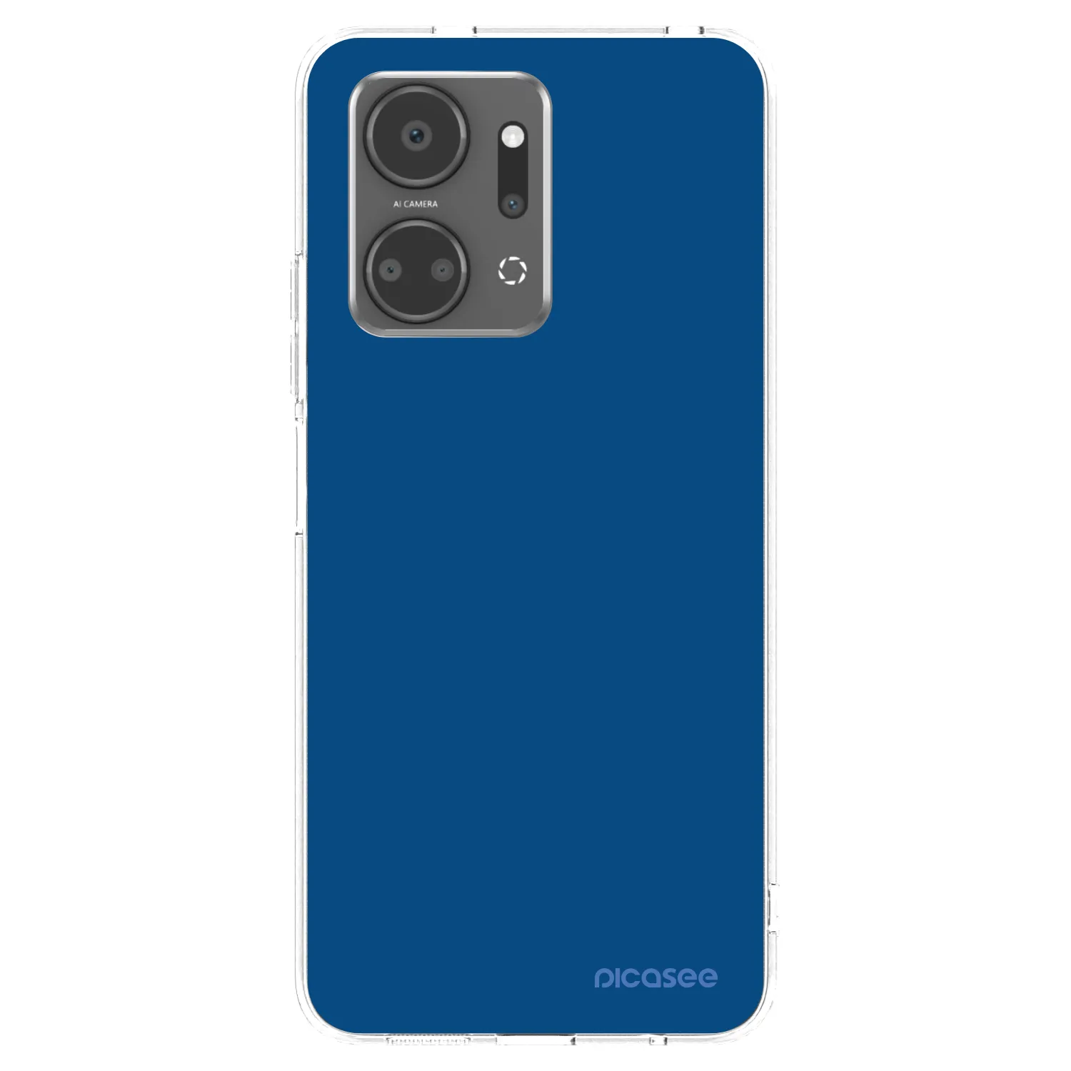 Picasee Honor X7a Hülle - Transparentes Silikon - Navy Blue