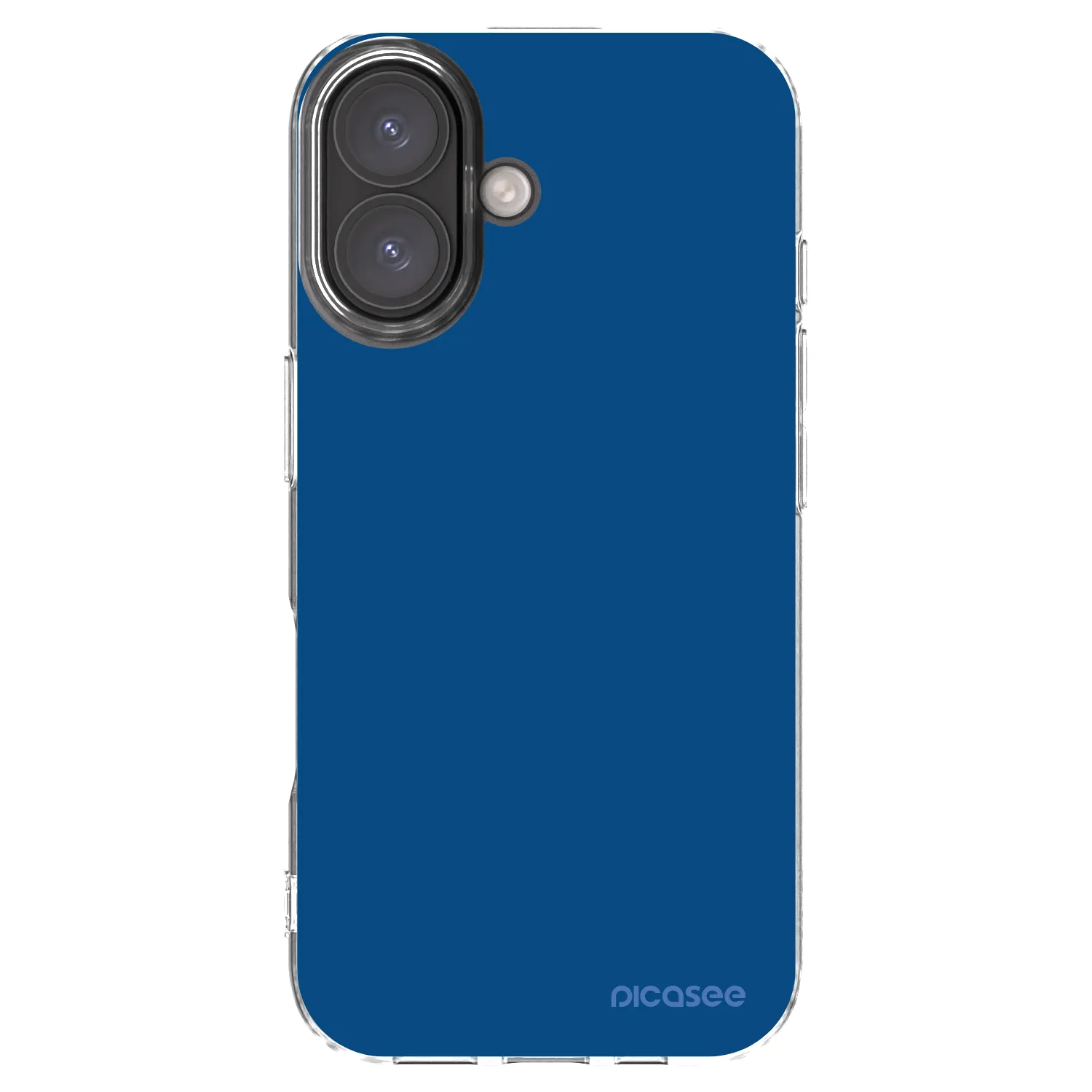 Picasee Apple iPhone 16 Hülle - Transparentes Silikon - Navy Blue