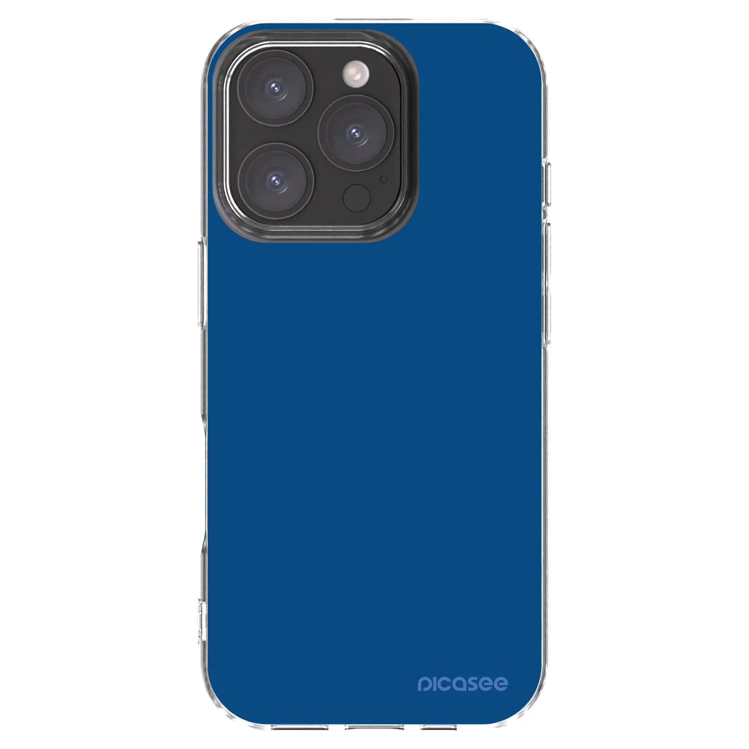 Picasee Apple iPhone 16 Pro Hülle - Transparentes Silikon - Navy Blue