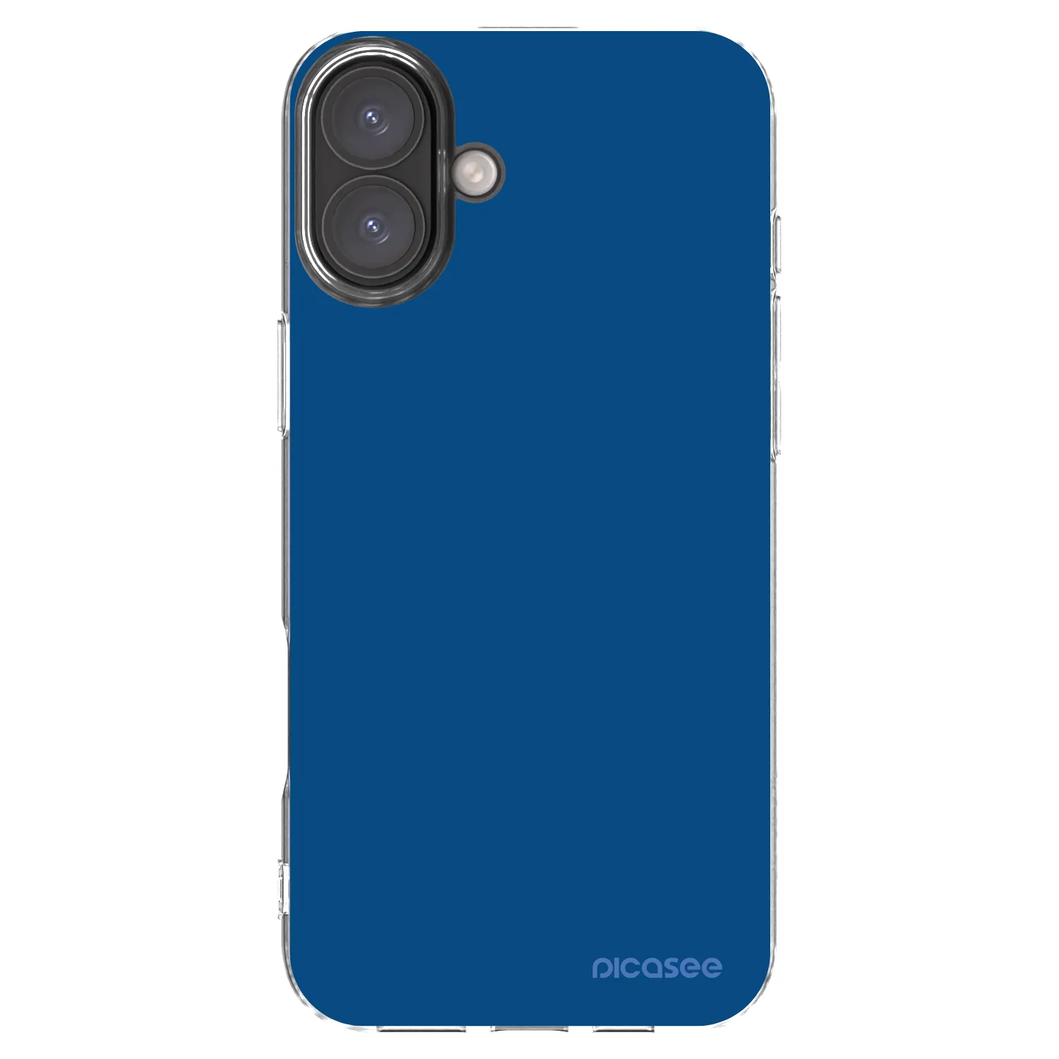 Picasee Apple iPhone 16 Plus Hülle - Transparentes Silikon - Navy Blue