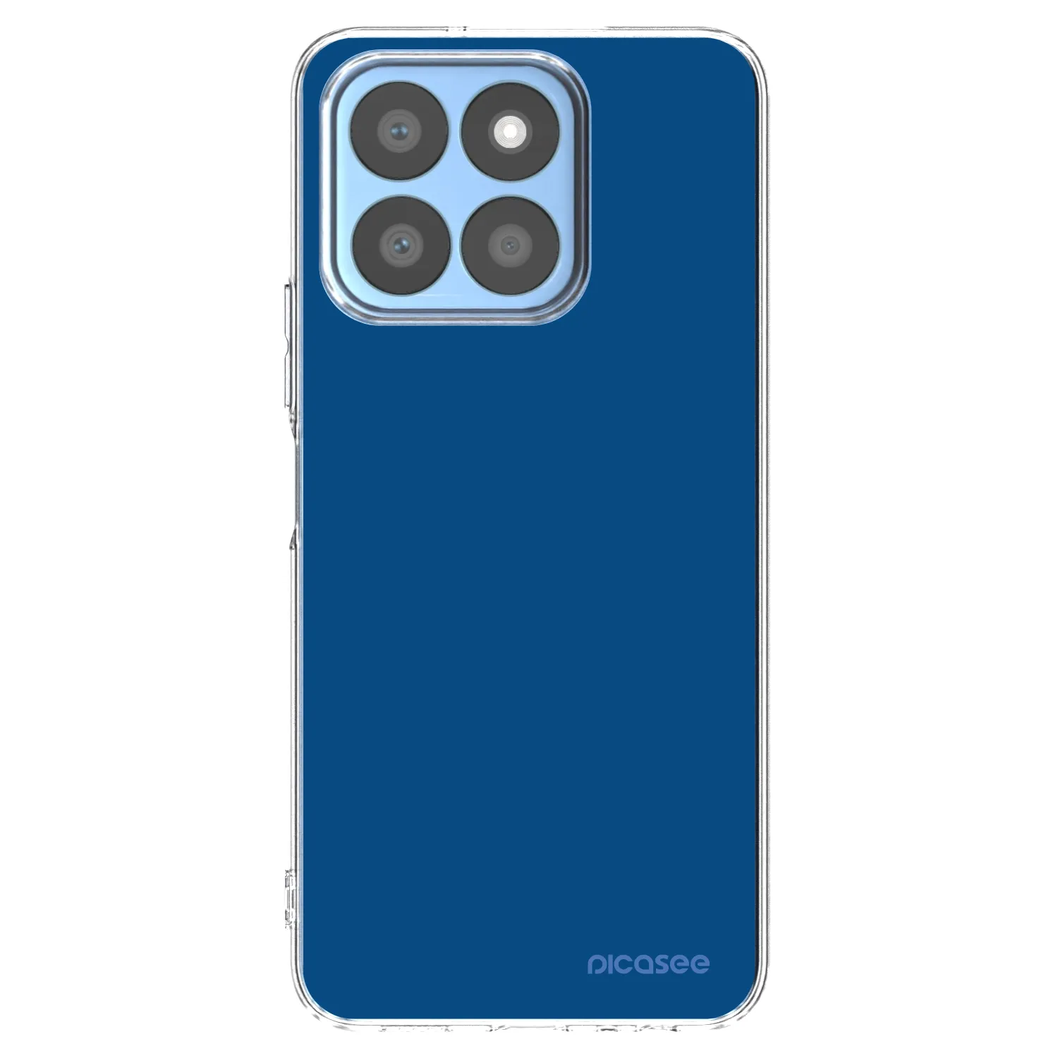 Picasee Honor X8c Hülle - Transparentes Silikon - Navy Blue