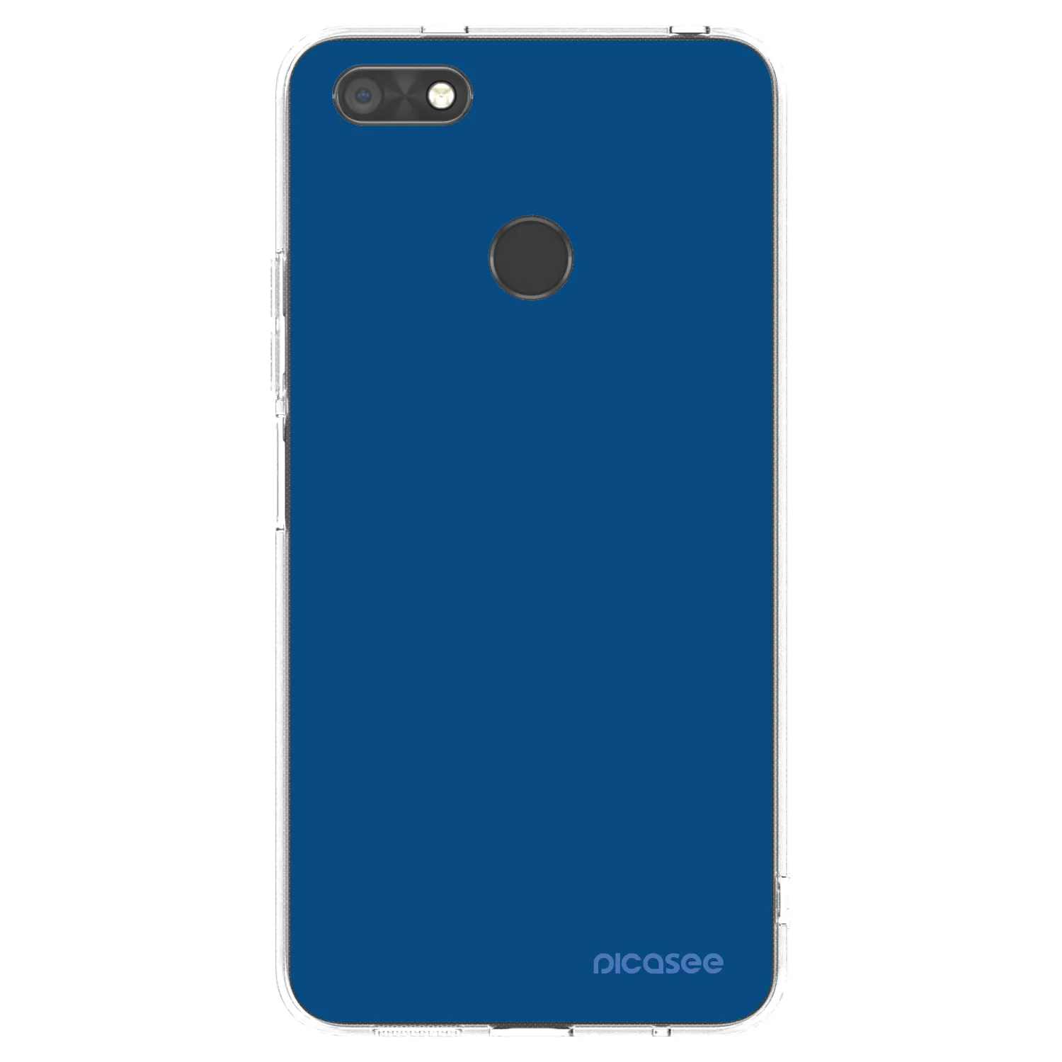 Picasee Huawei P9 Lite Mini Hülle - Transparentes Silikon - Navy Blue