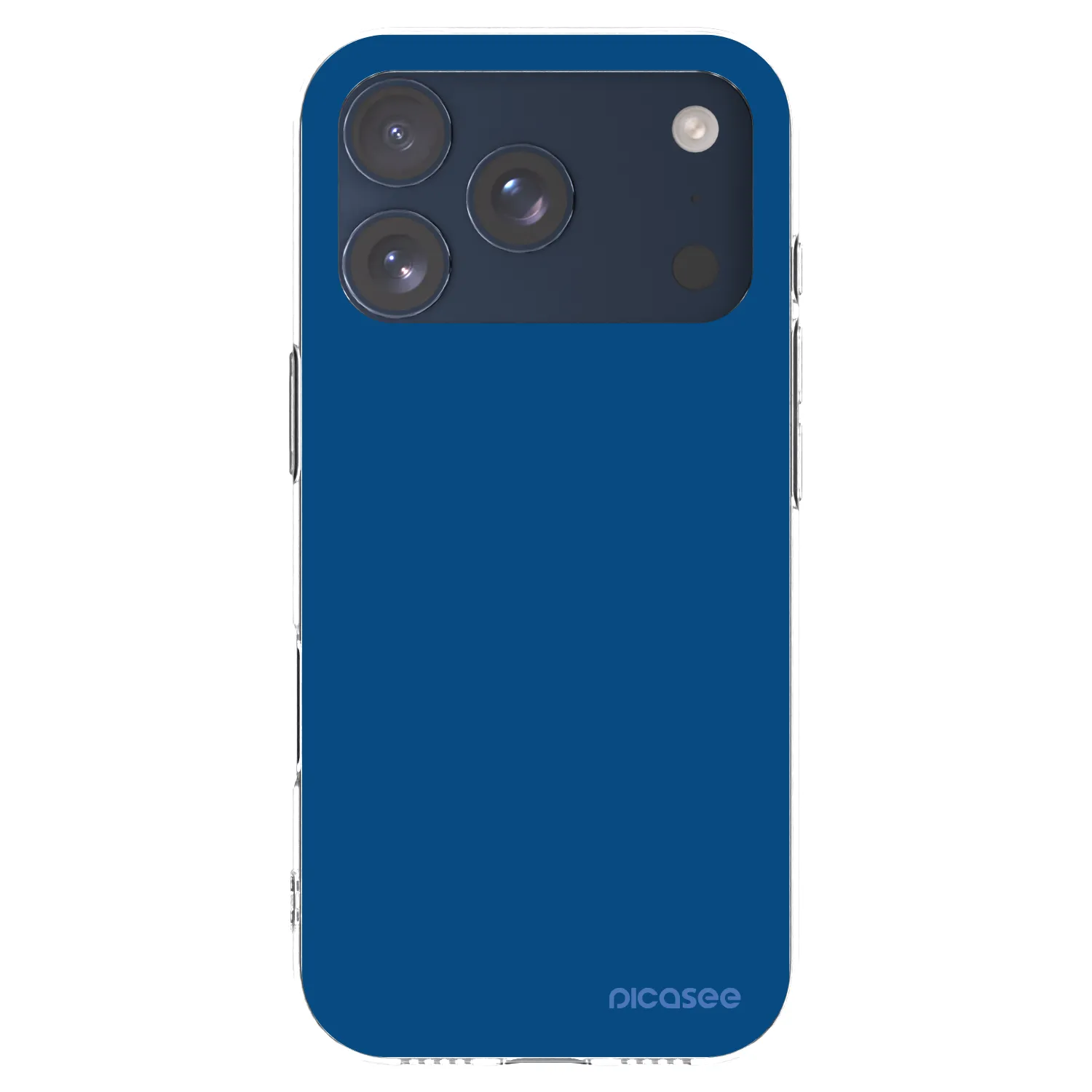 Picasee Apple iPhone 17 Pro Hülle - Transparentes Silikon - Navy Blue