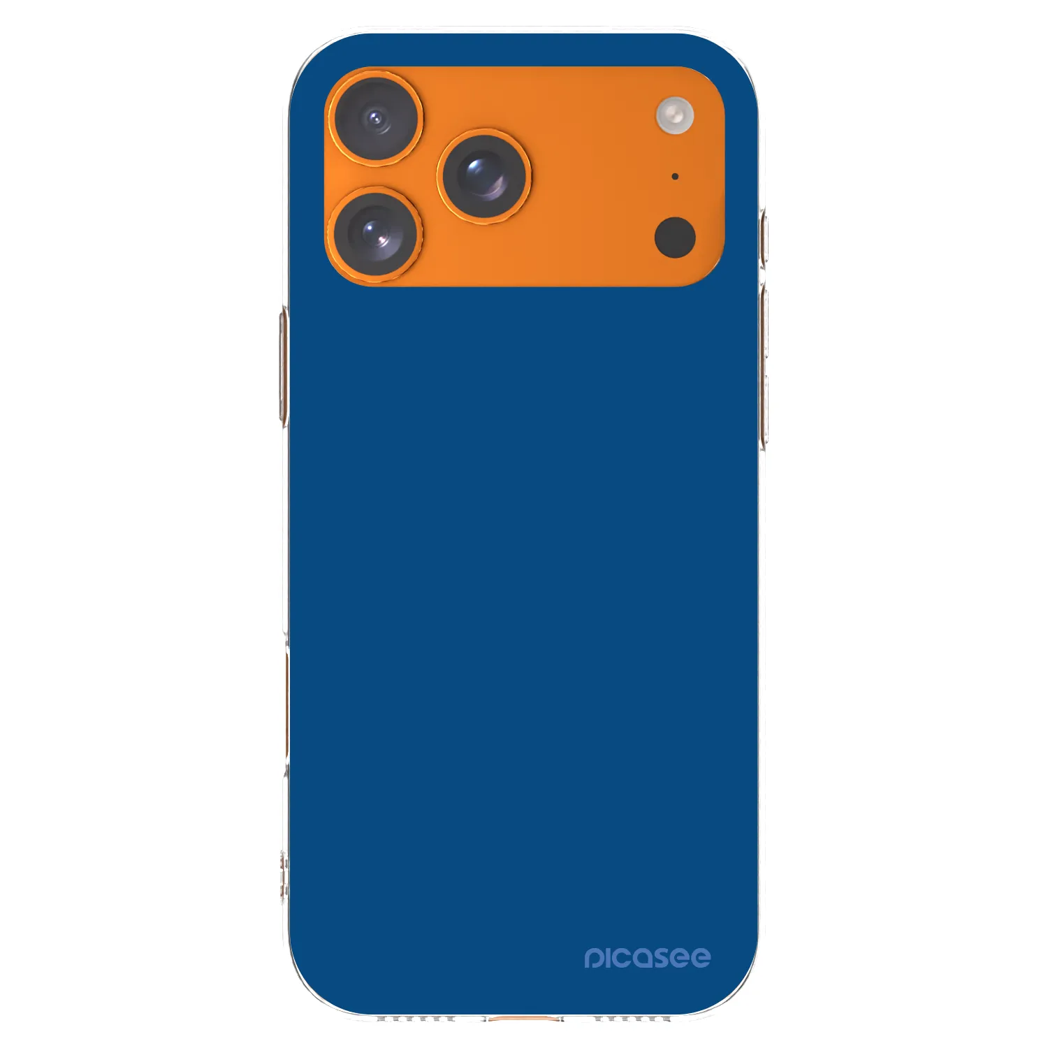 Picasee Apple iPhone 17 Pro Max Hülle - Transparentes Silikon - Navy Blue