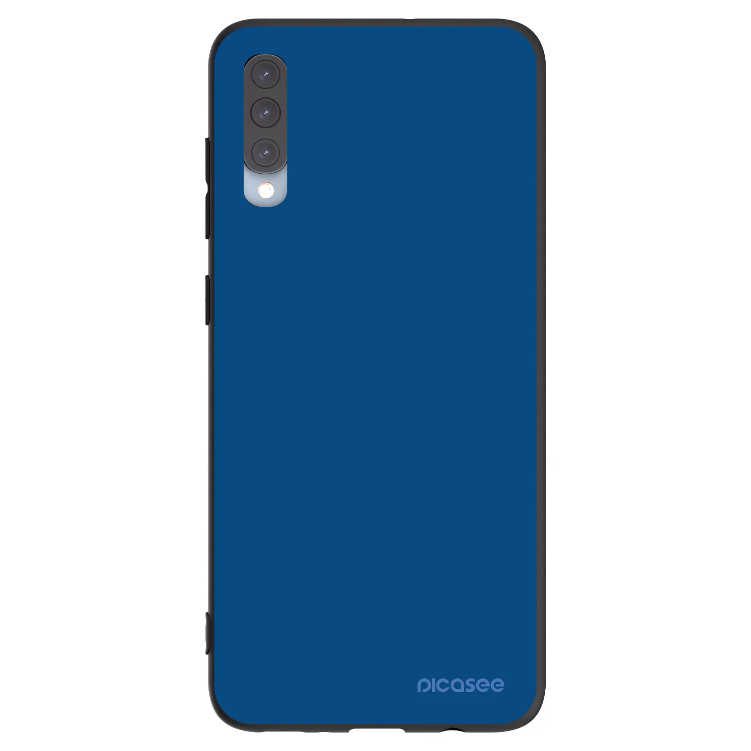 Picasee Samsung Galaxy A70 A705F Hülle - Schwarzes Silikon - Navy Blue