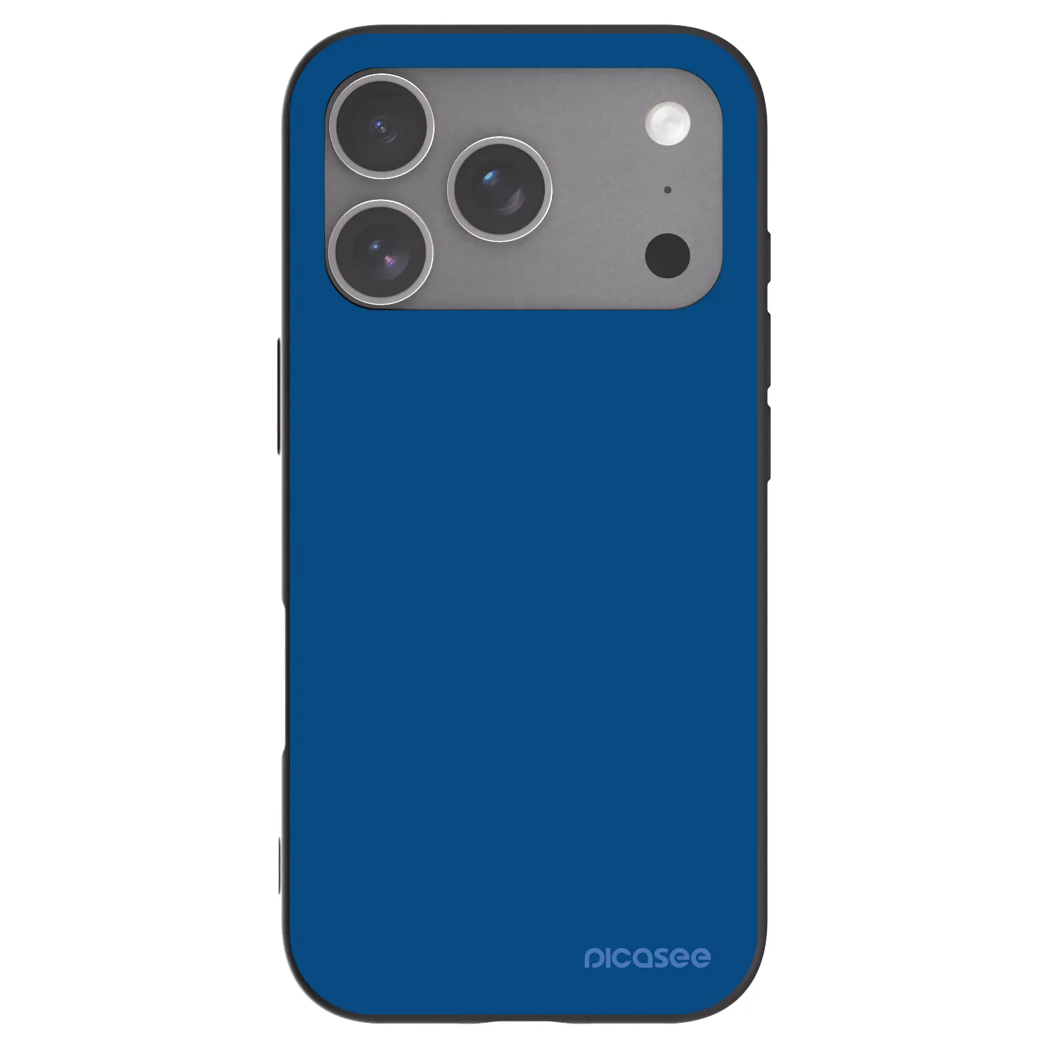 Picasee Apple iPhone 18 Pro Hülle - Schwarzes Silikon - Navy Blue