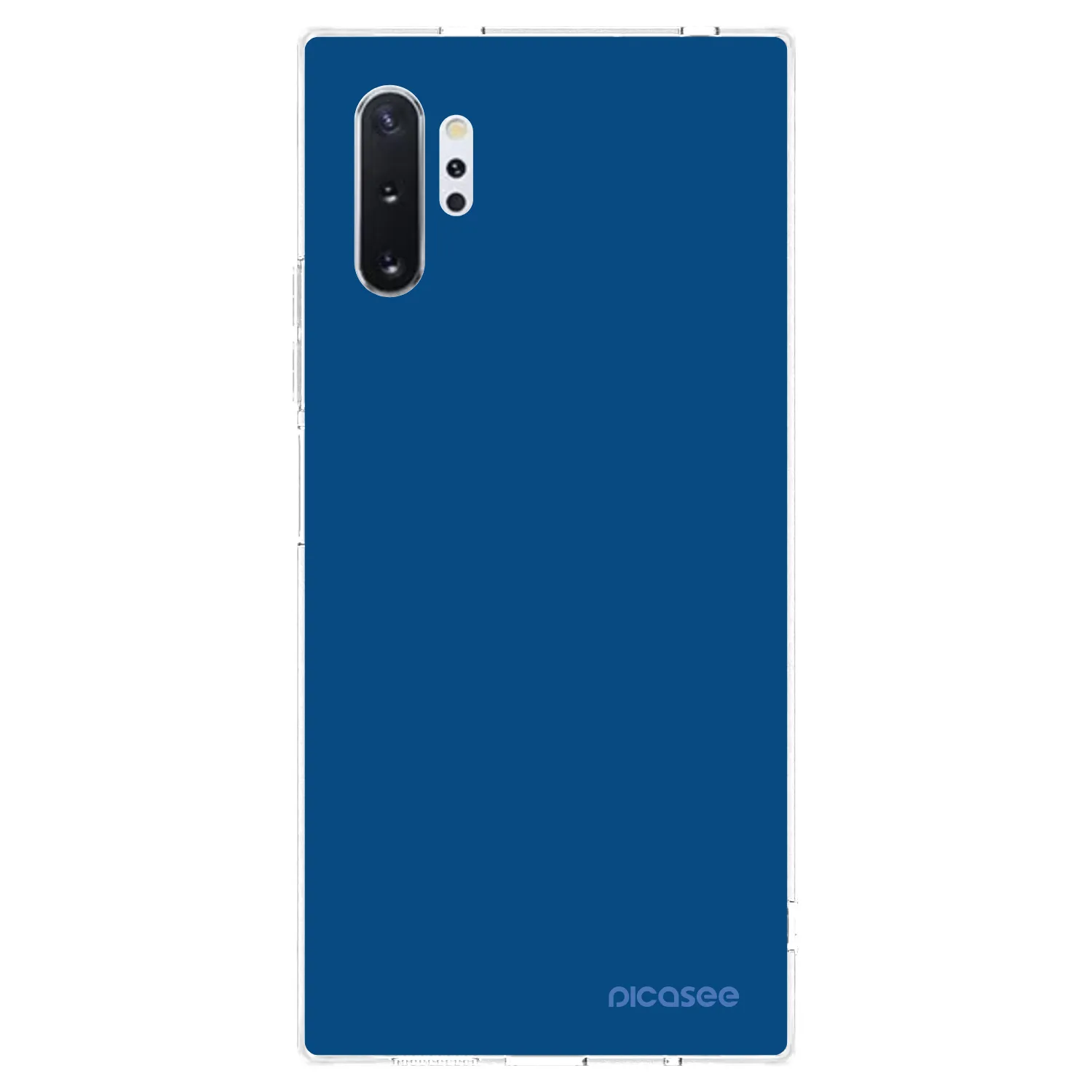 Picasee Samsung Galaxy Note 10+ N975F Hülle - Transparentes Silikon - Navy Blue