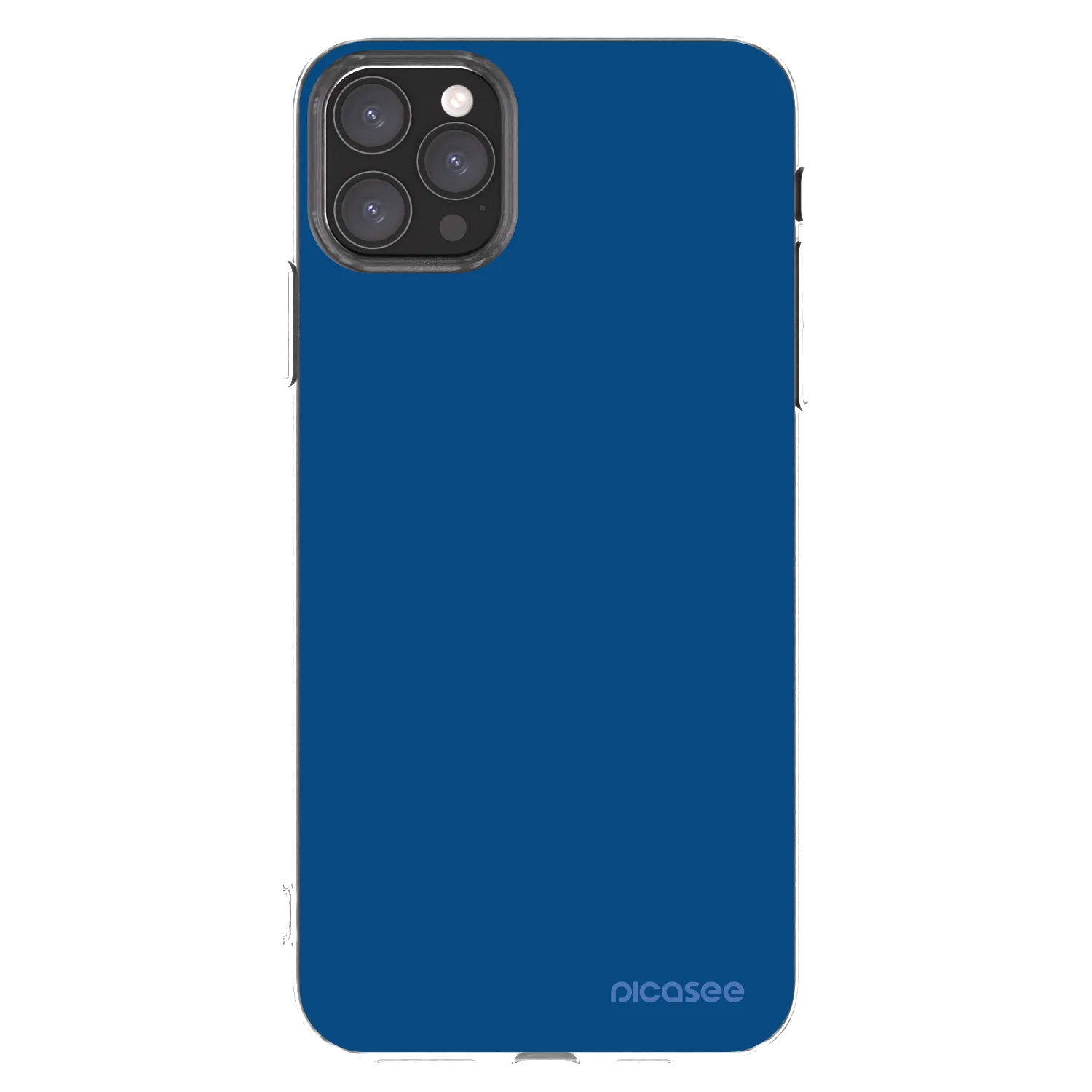 Picasee Apple iPhone 11 Pro Max Hülle - Transparentes Silikon - Navy Blue