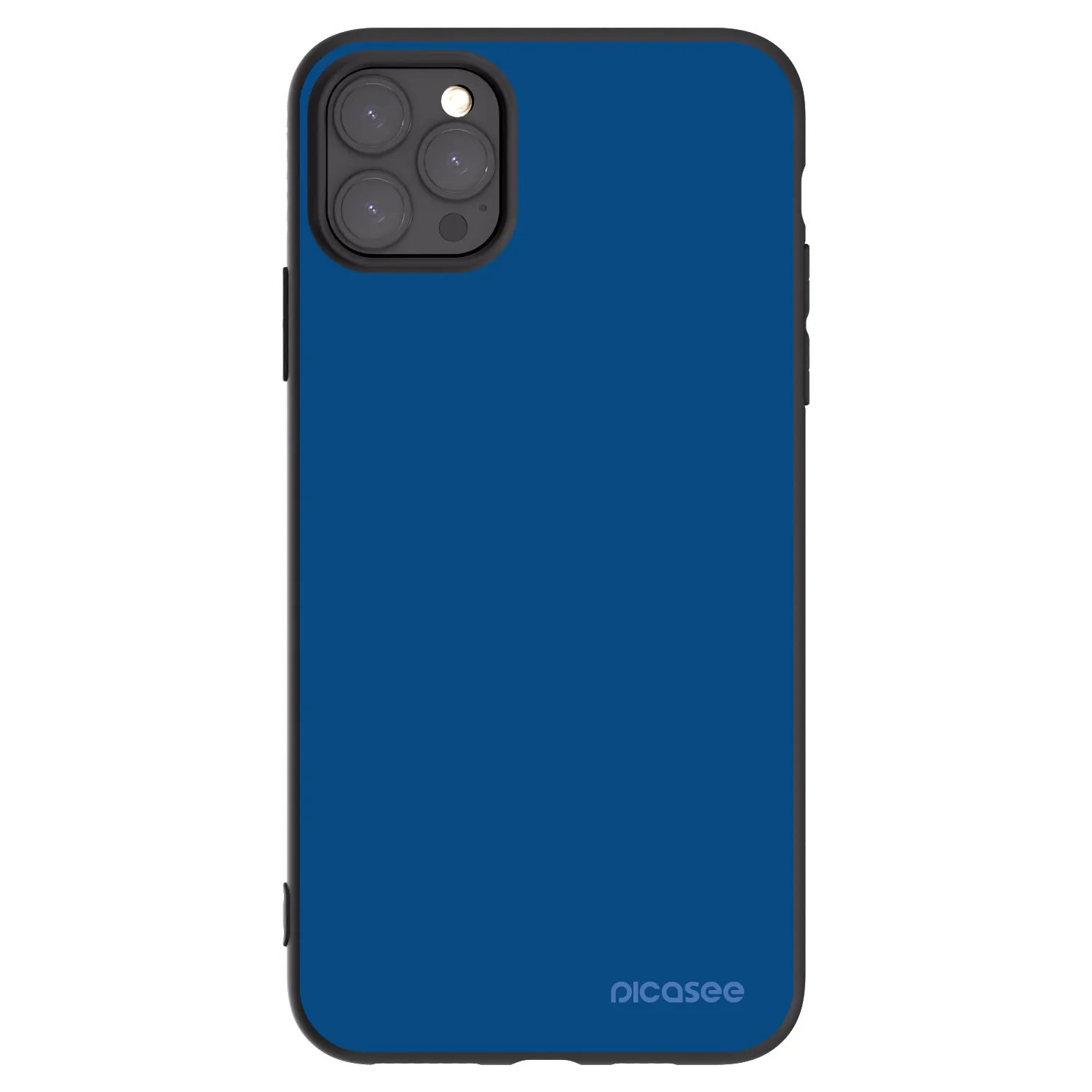 Picasee Apple iPhone 11 Pro Max Hülle - Schwarzes Silikon - Navy Blue