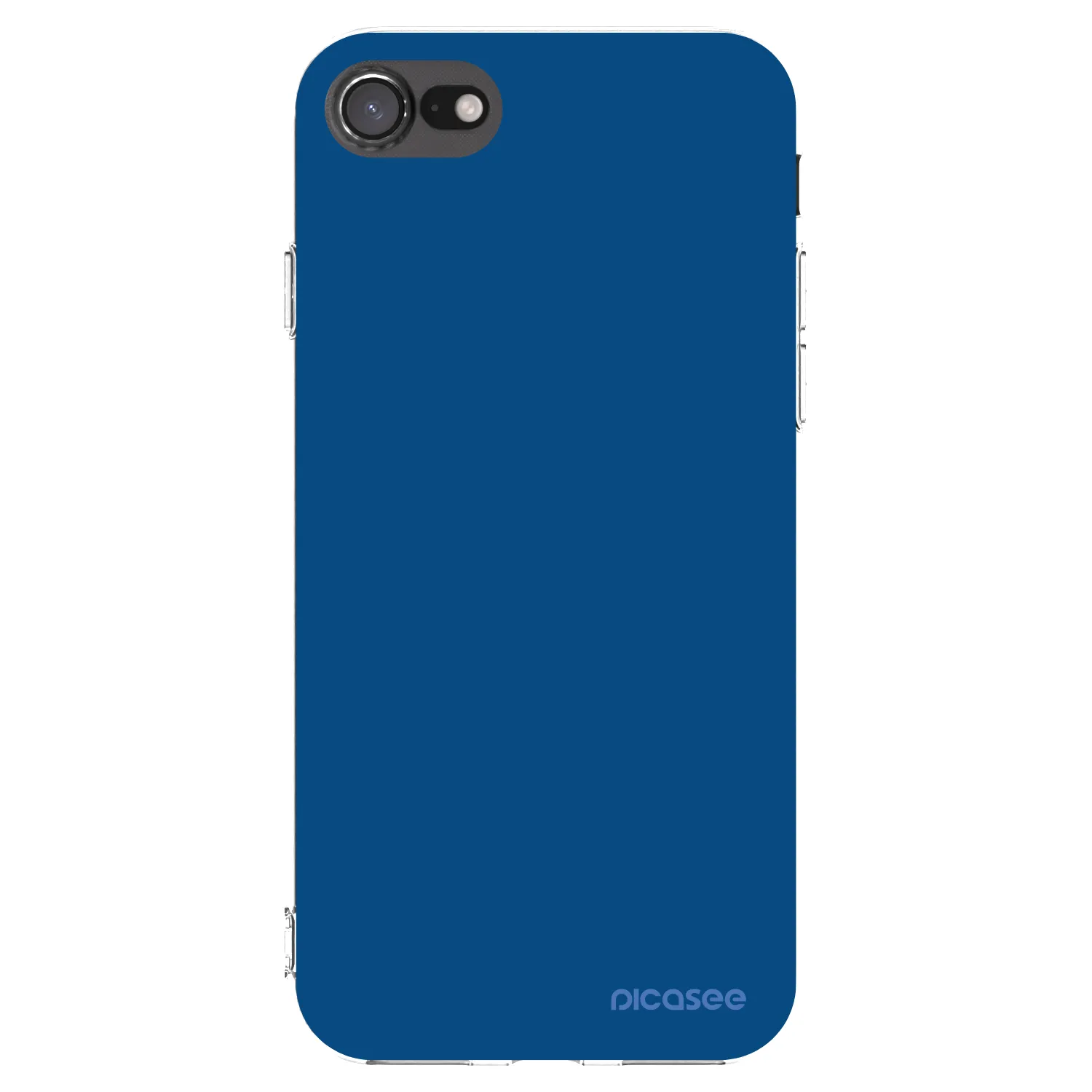 Picasee Apple iPhone 8 Hülle - Transparentes Silikon - Navy Blue