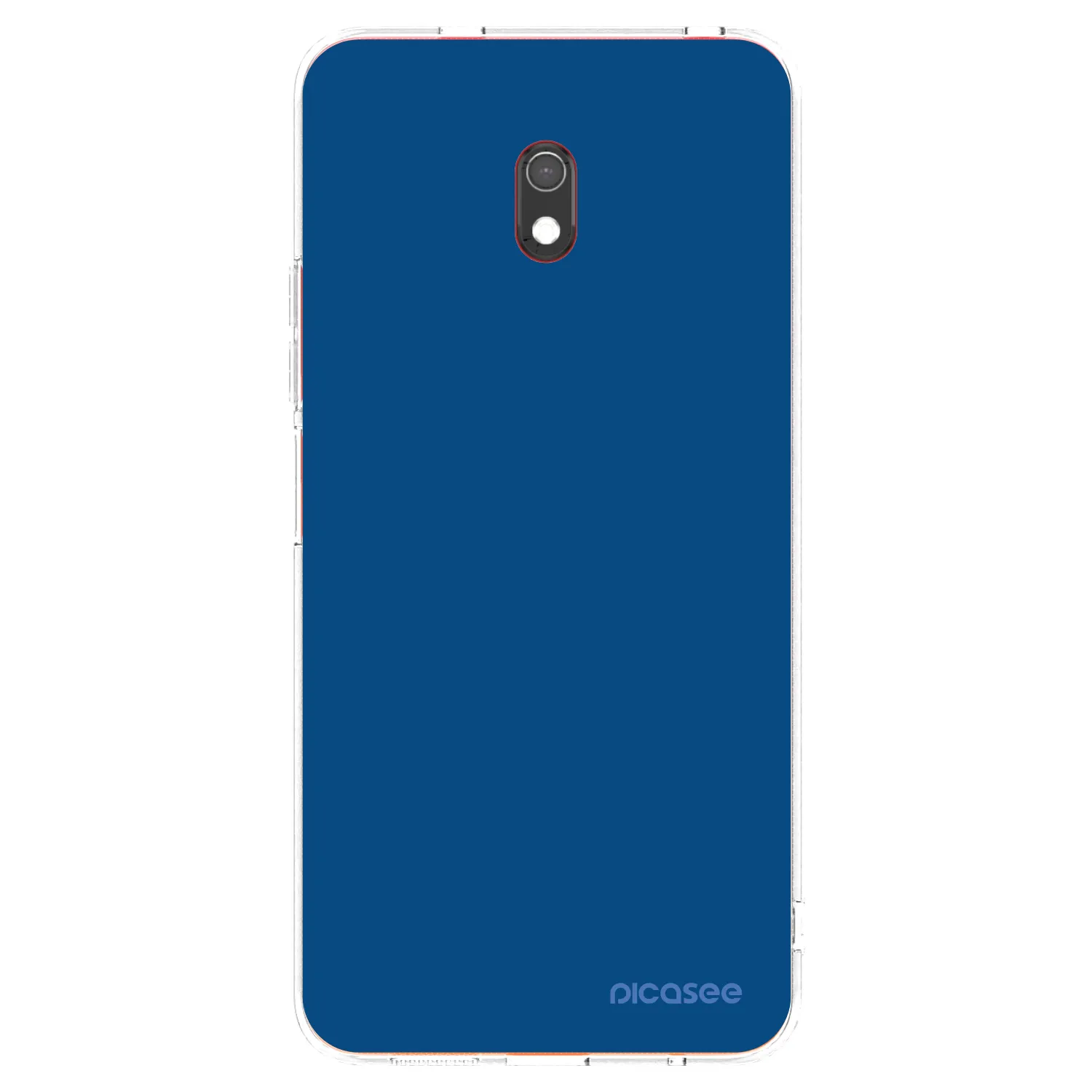 Picasee Xiaomi Redmi 8A Hülle - Transparentes Silikon - Navy Blue