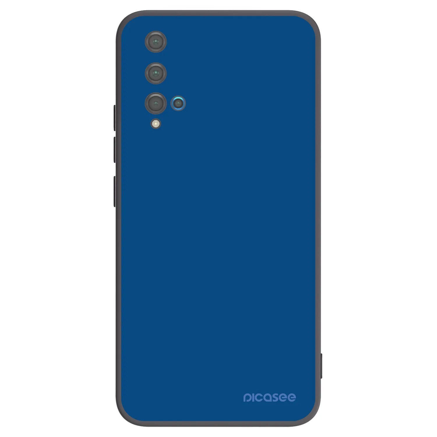 Picasee Huawei Nova 5T Hülle - Schwarzes Silikon - Navy Blue