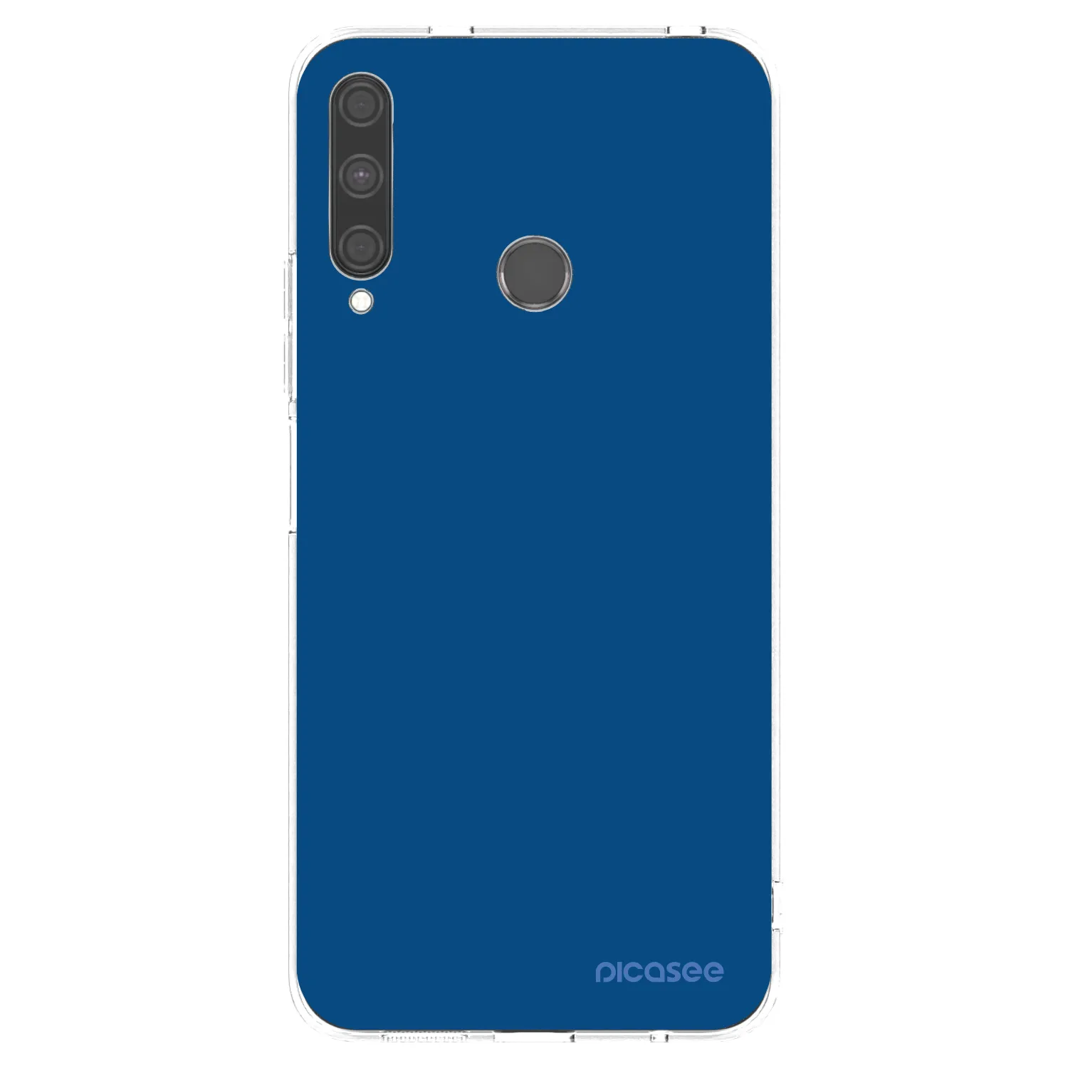 Picasee Huawei P40 Lite E Hülle - Transparentes Silikon - Navy Blue