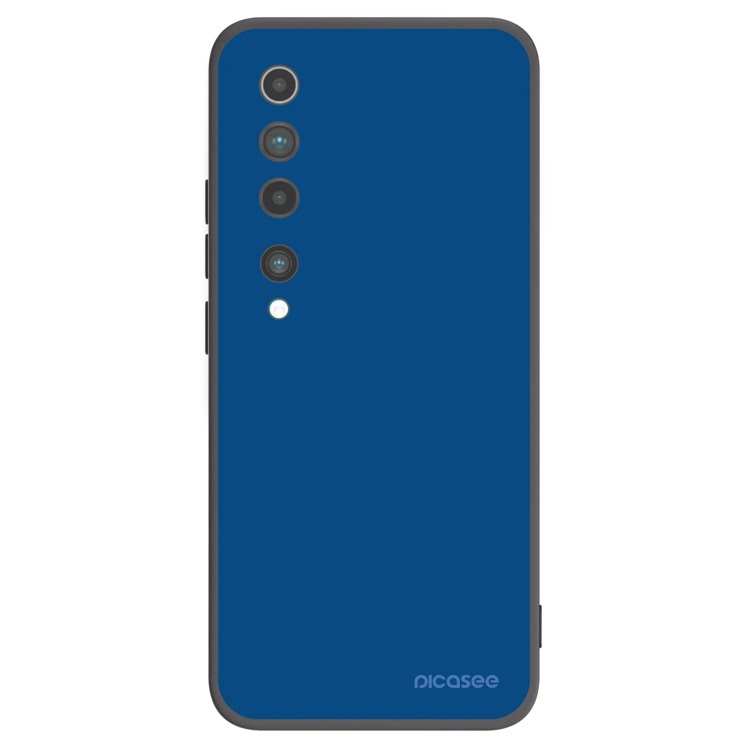 Picasee Xiaomi Mi 10 Hülle - Schwarzes Silikon - Navy Blue