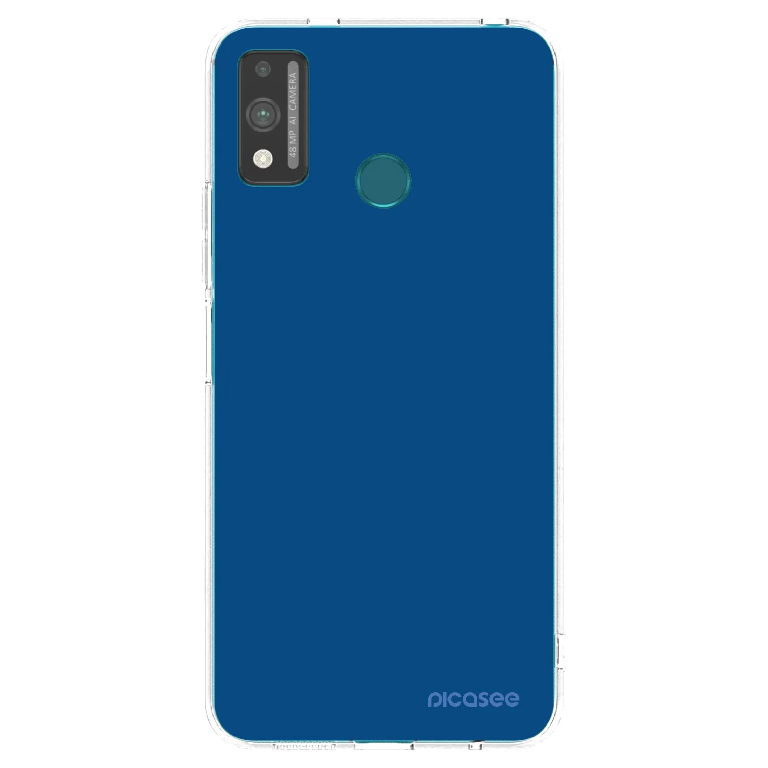 Picasee Honor 9X Lite Hülle - Transparentes Silikon - Navy Blue