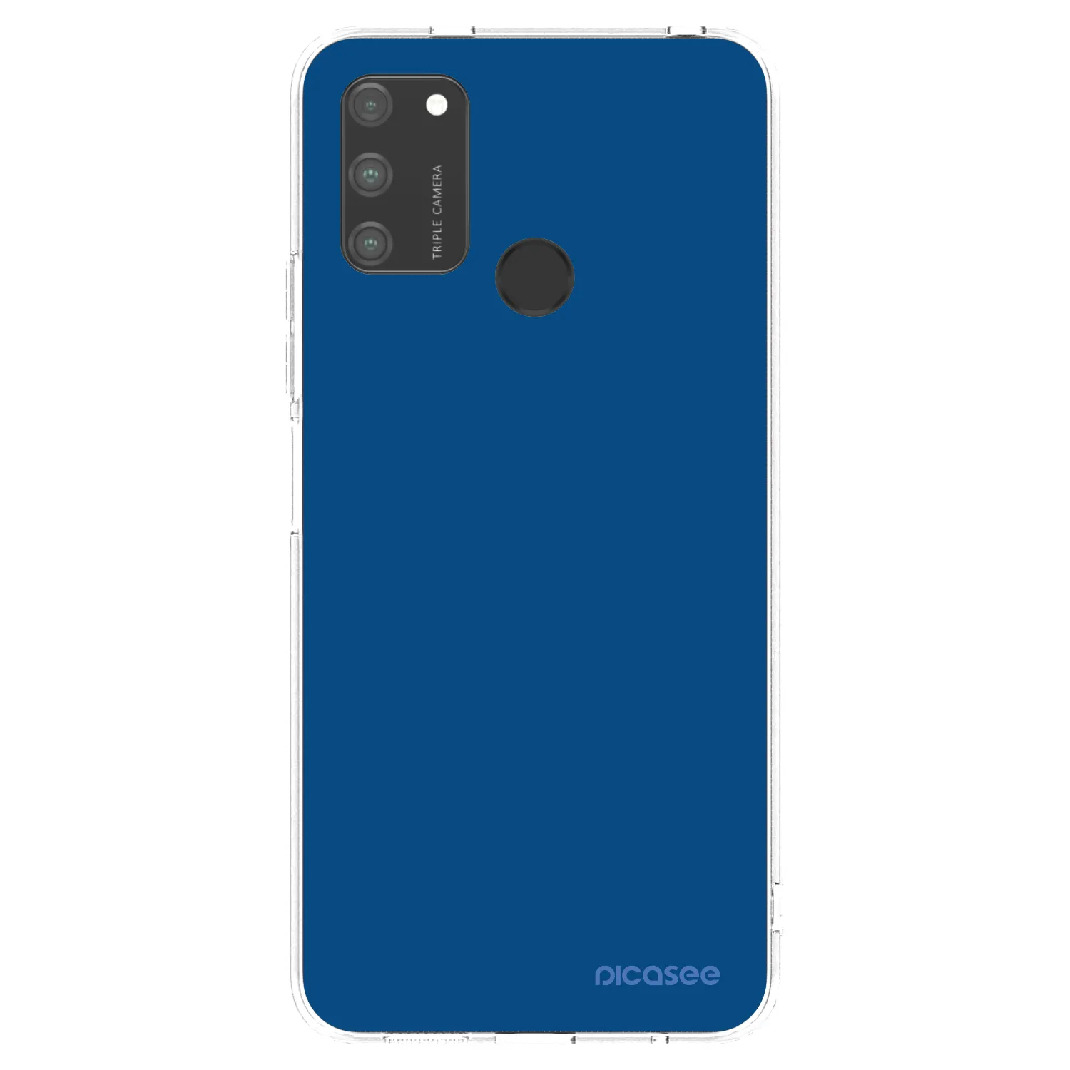 Picasee Honor 9A Hülle - Transparentes Silikon - Navy Blue