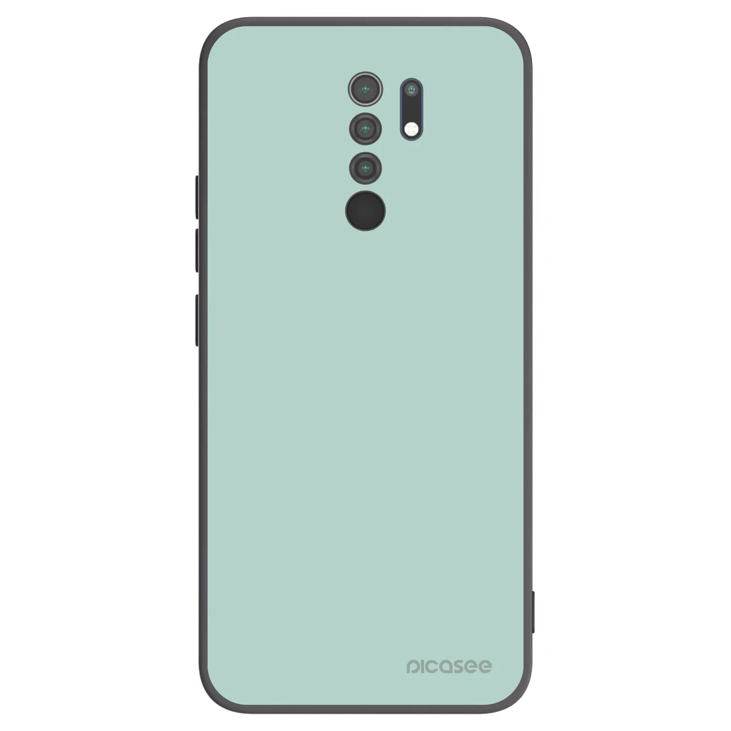Picasee Xiaomi Redmi 9 Hülle - Schwarzes Silikon - Pastel Charm