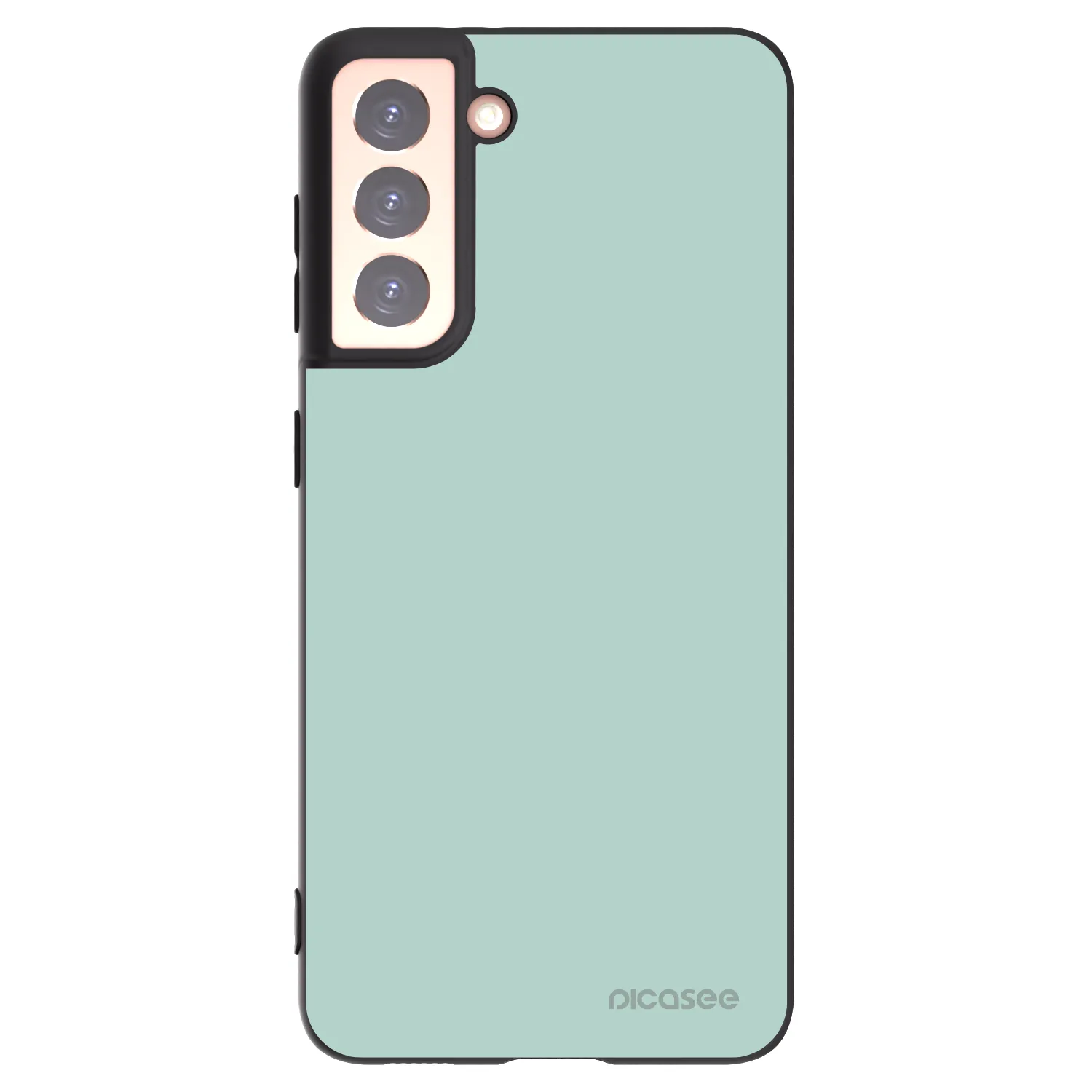 Picasee Samsung Galaxy S21 5G G991B Hülle - Schwarzes Silikon - Pastel Charm