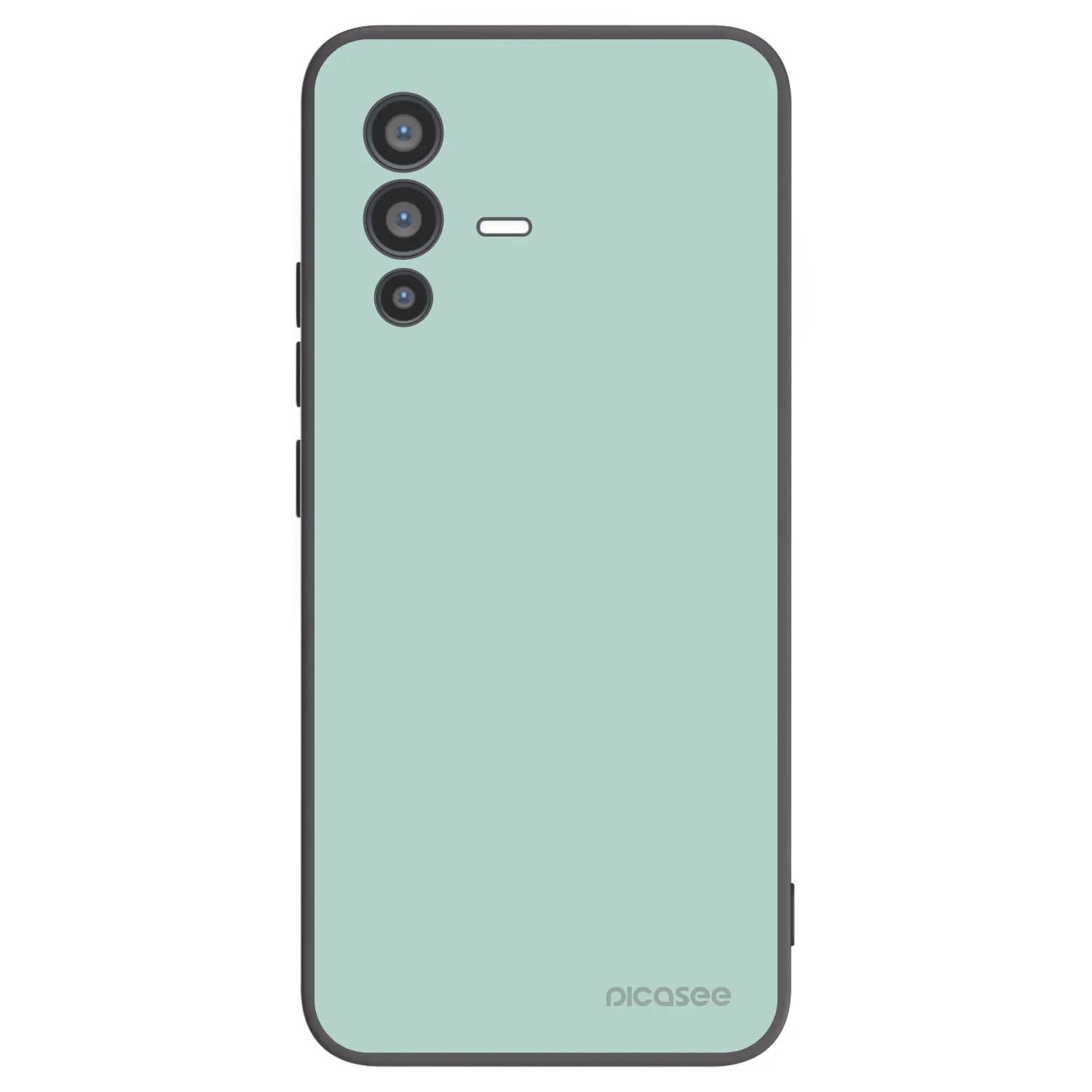 Picasee Vivo V23 5G Hülle - Schwarzes Silikon - Pastel Charm