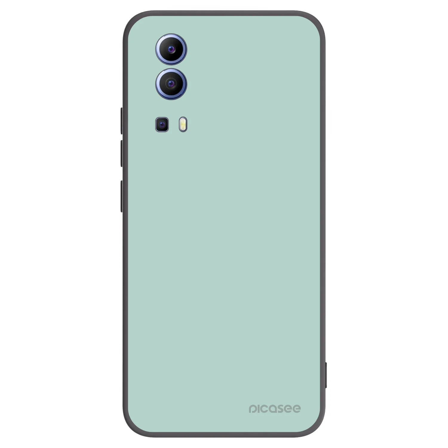 Picasee Vivo Y52 5G Hülle - Schwarzes Silikon - Pastel Charm