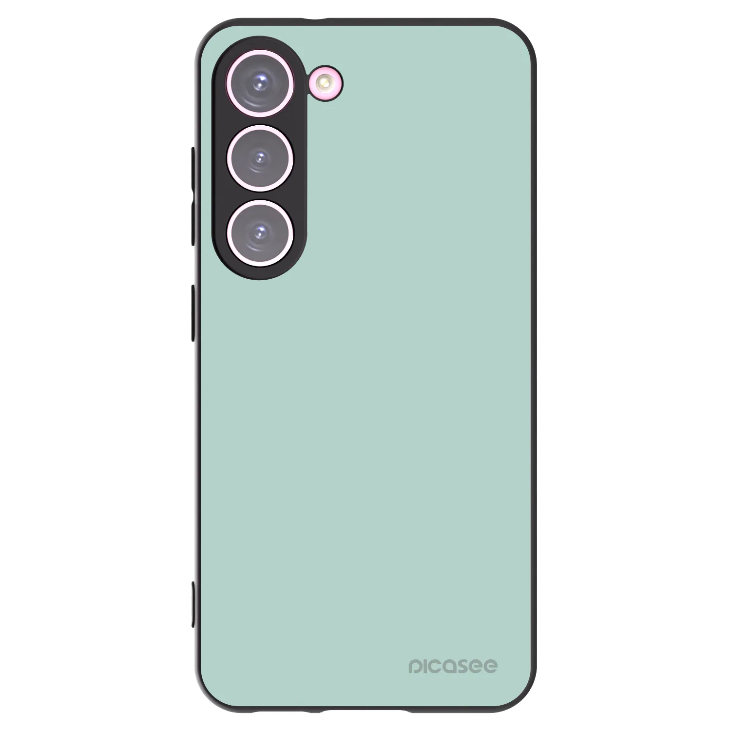 Picasee Samsung Galaxy S23 5G Hülle - Schwarzes Silikon - Pastel Charm